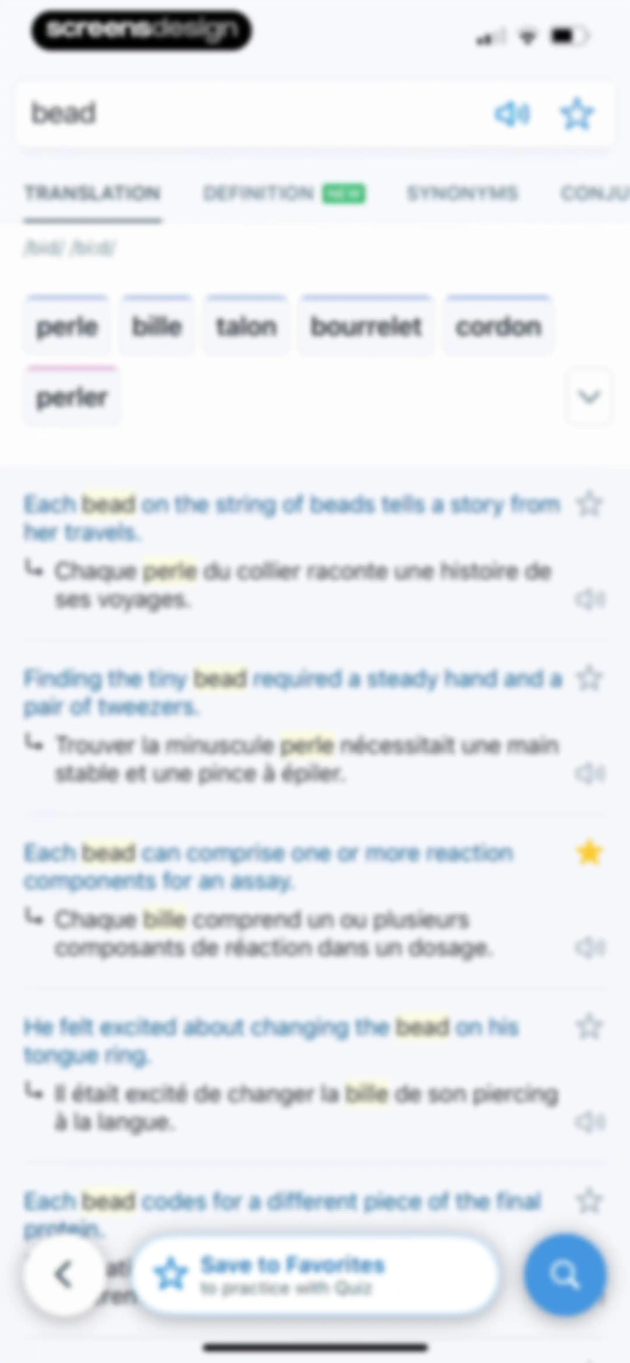 Reverso translate and learn screen 64
