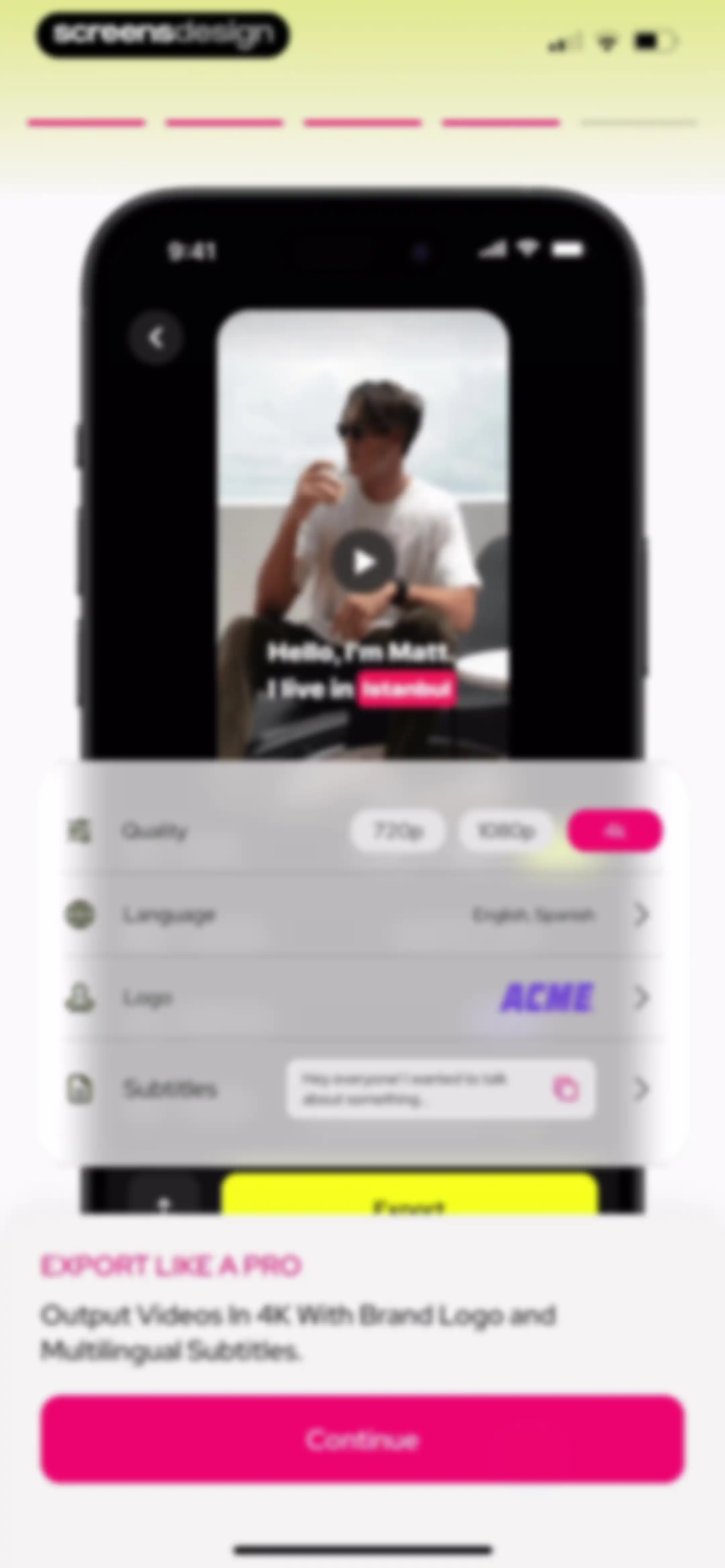 Subcap: Captions AI, Subtitles screen 6