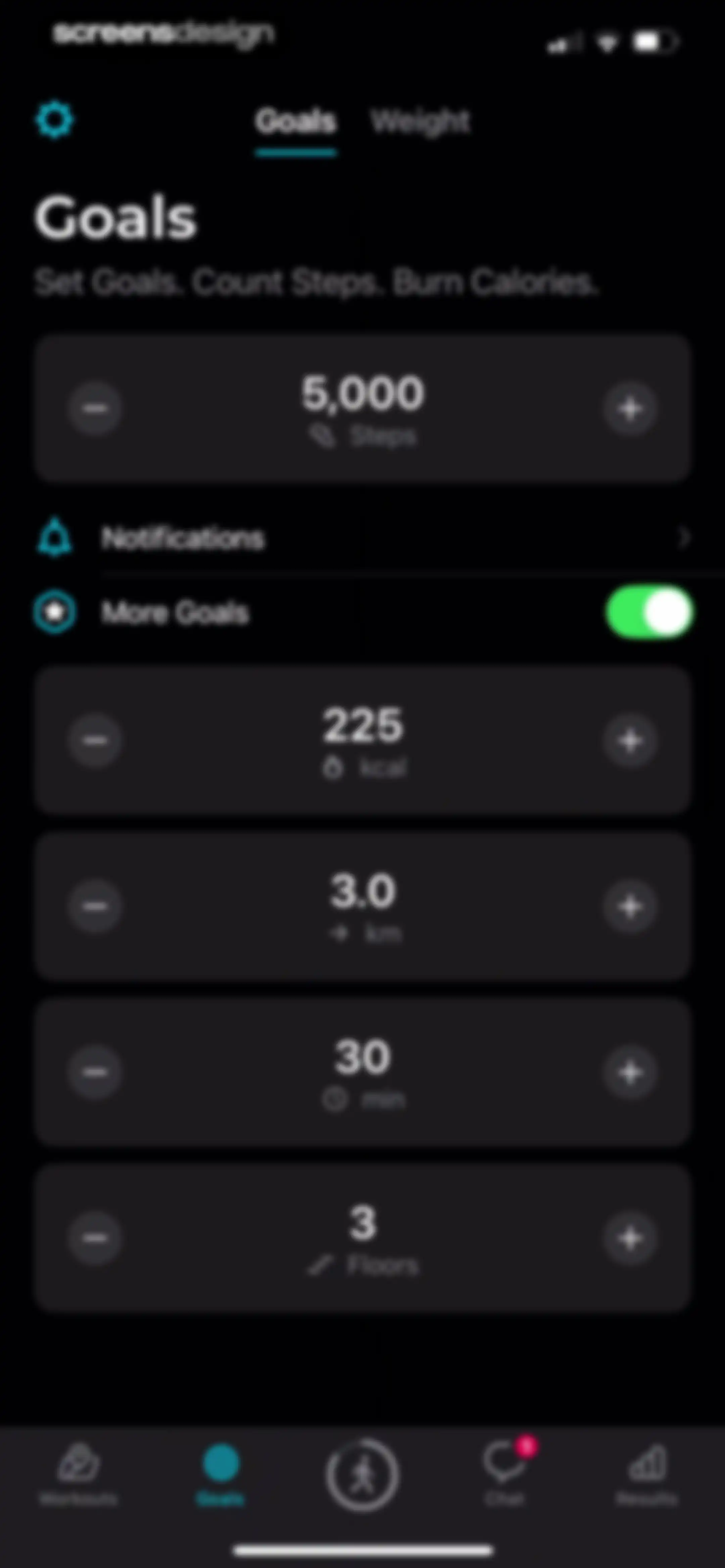 StepsApp Pedometer screen 124