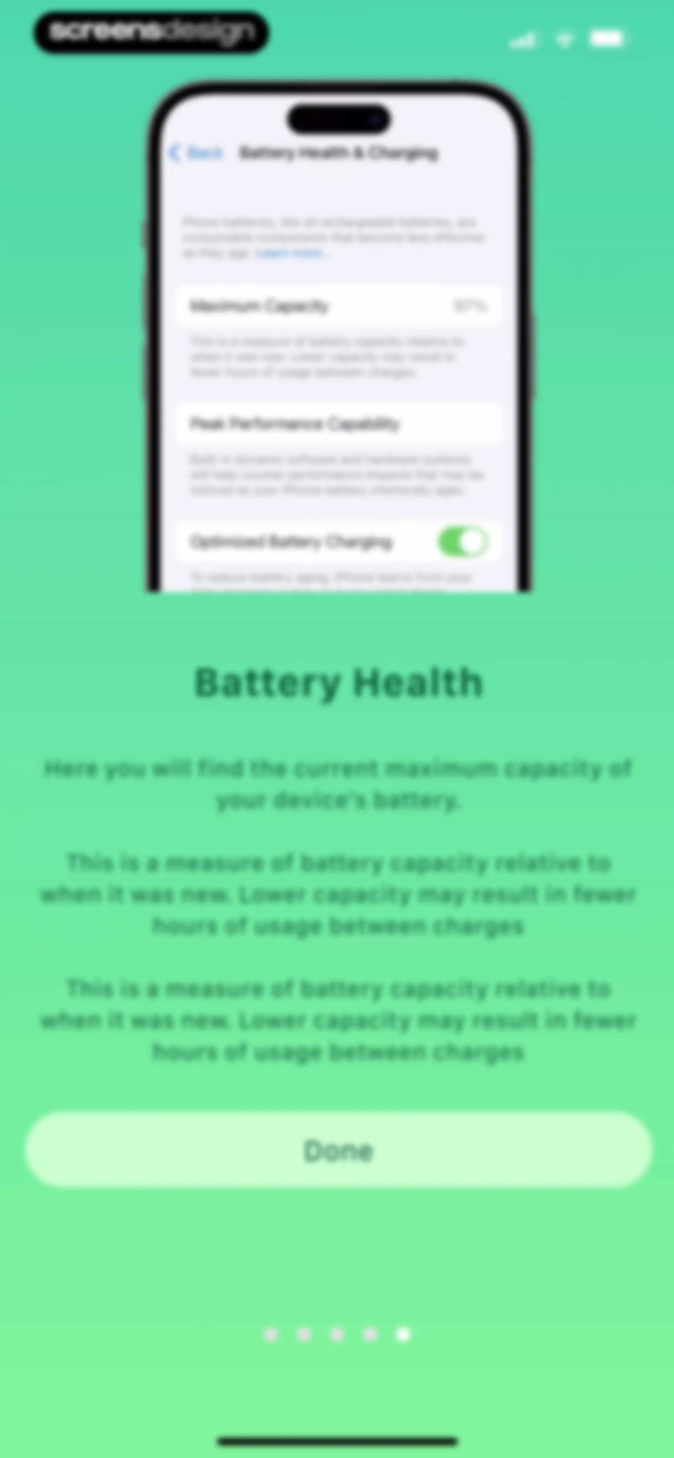 Device Care: Storage & Battery screen 32