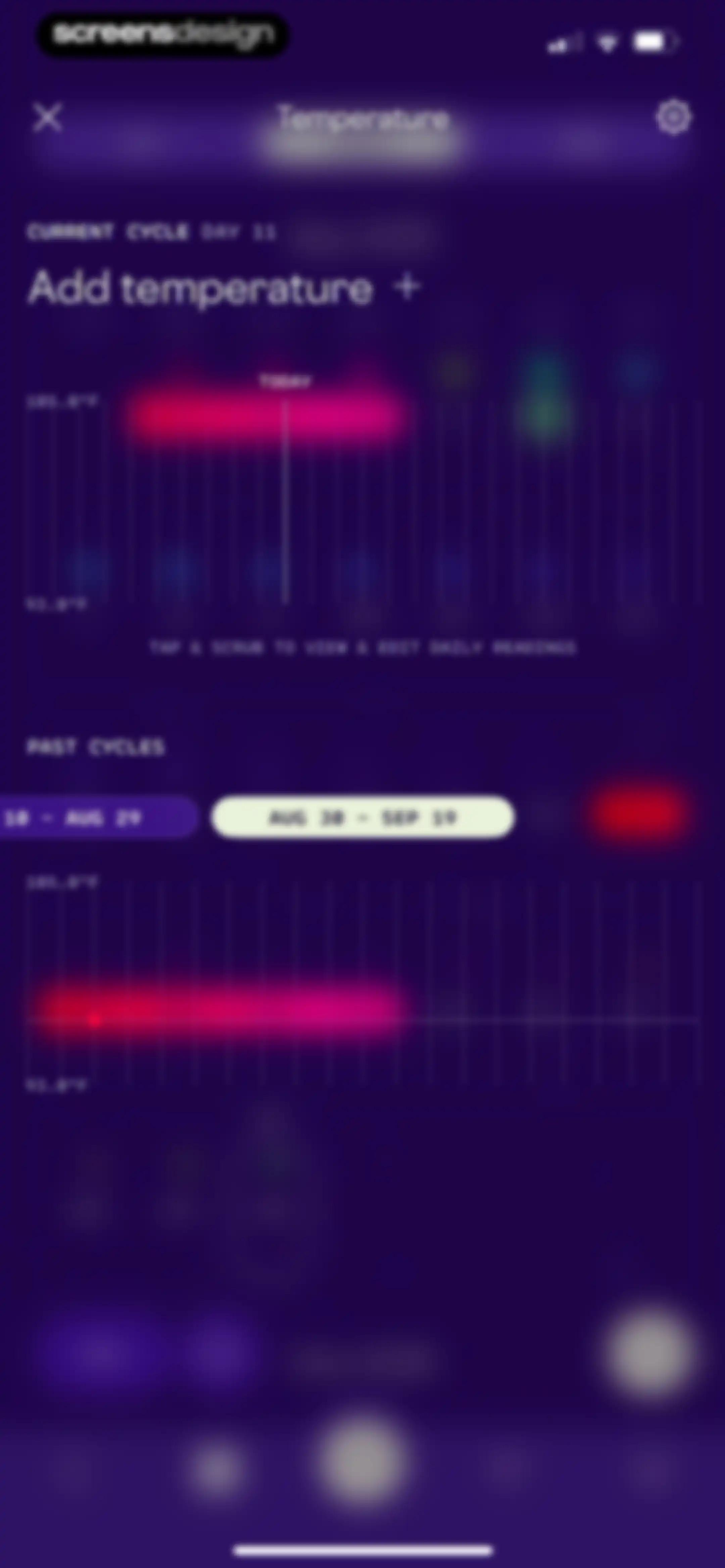 Stardust Period Tracker screen 112
