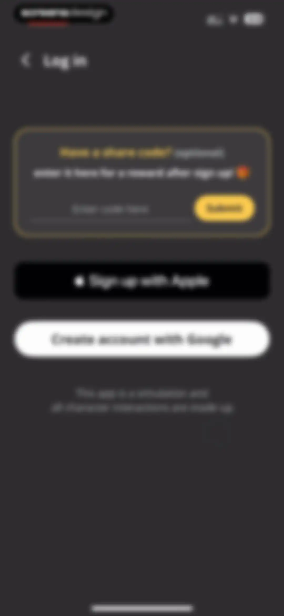 status - sims but social media screen 4