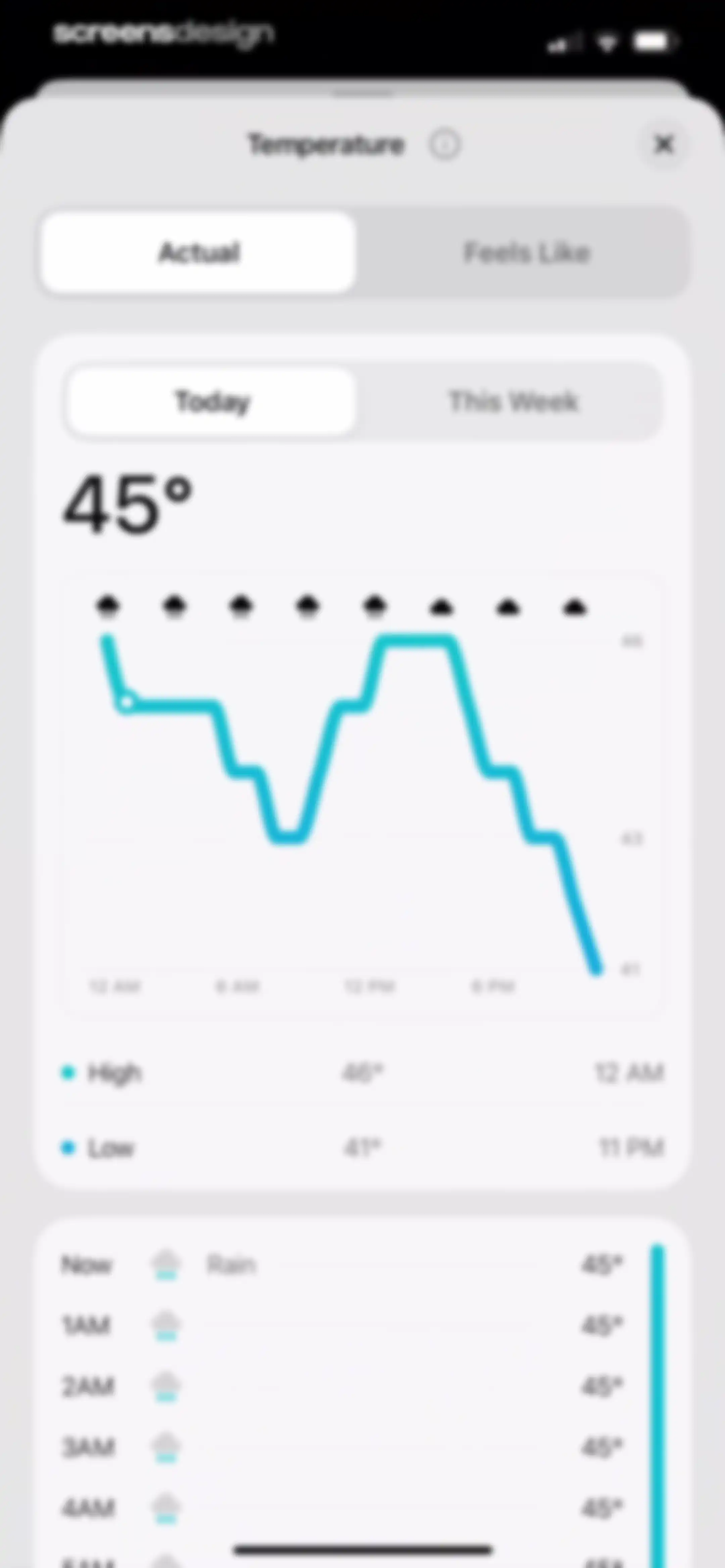 Element: Weather Radar screen 41