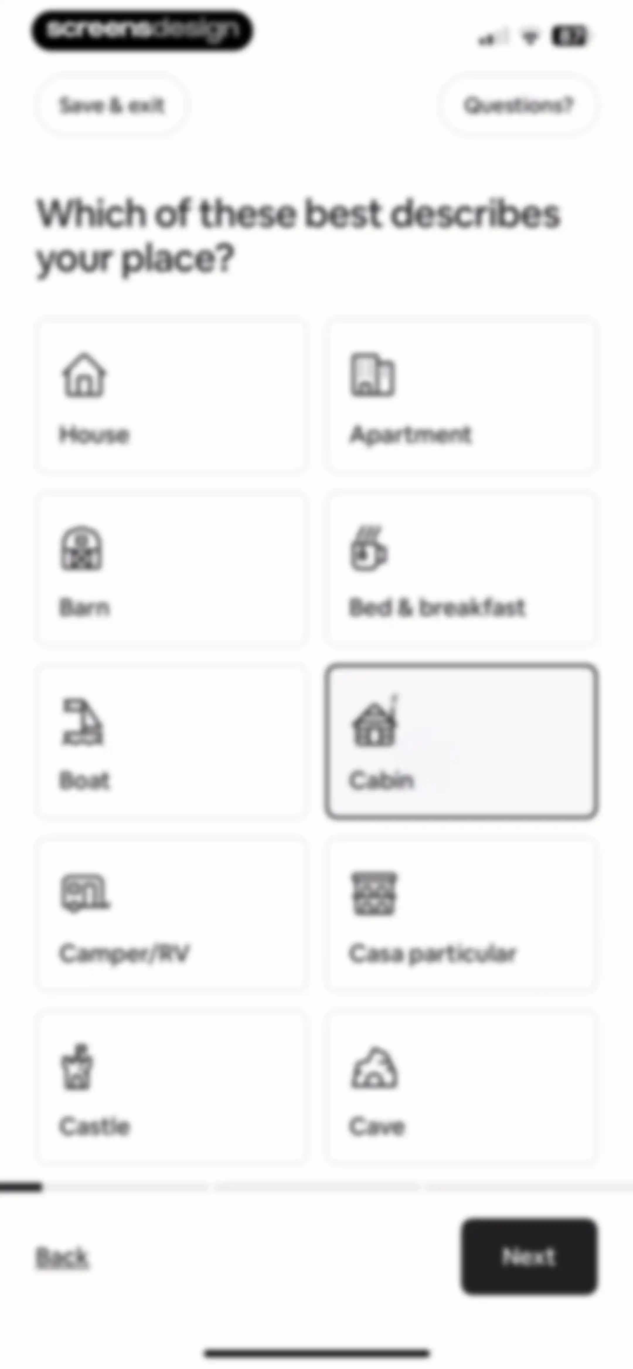 Airbnb screen 124