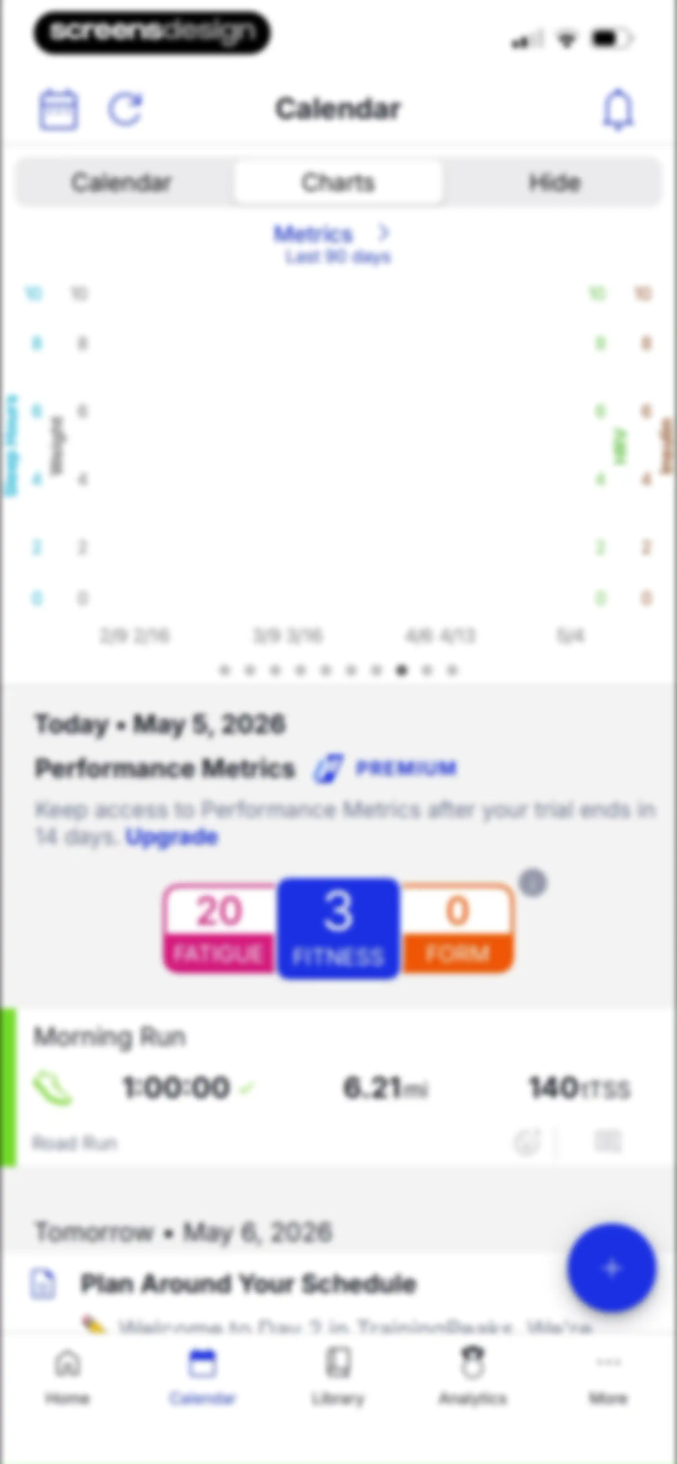 TrainingPeaks: Plan Train Lift screen 67