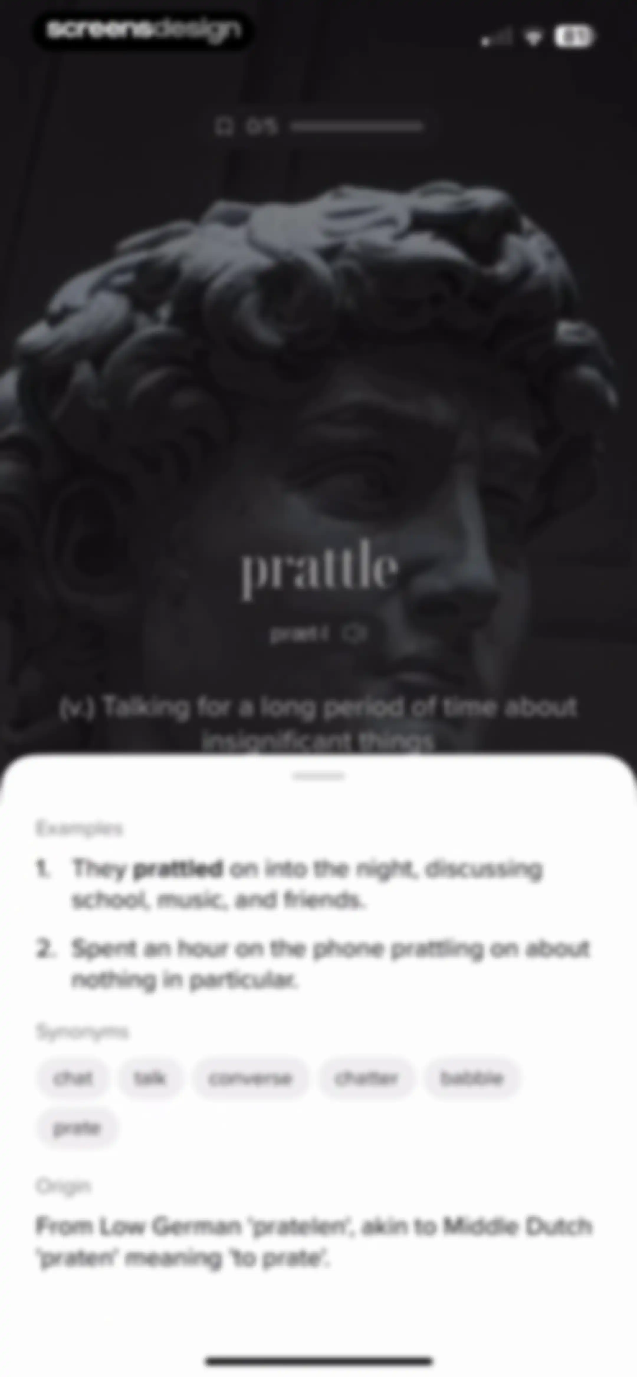 Vocabulary - Learn words daily screen 33