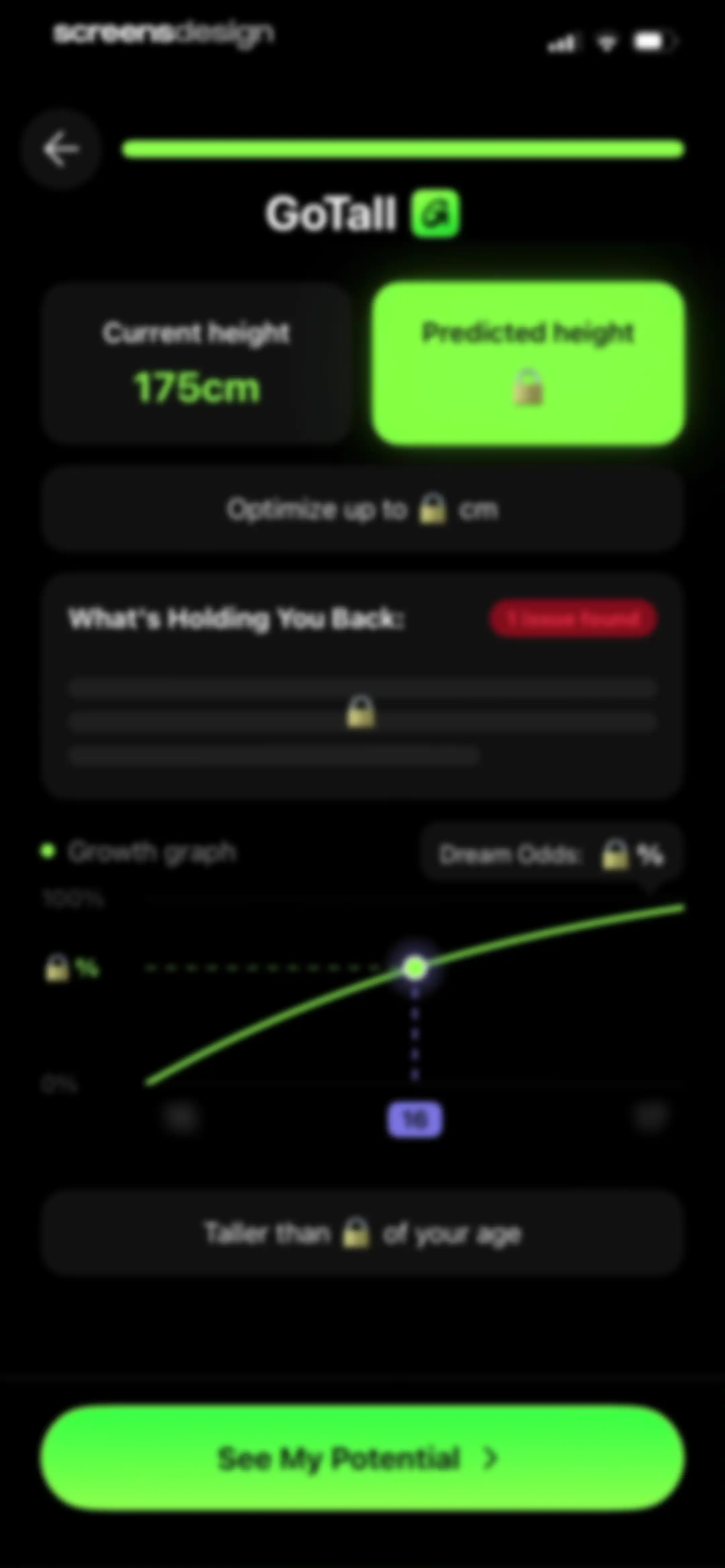 GoTall - Height Predictor screen 43