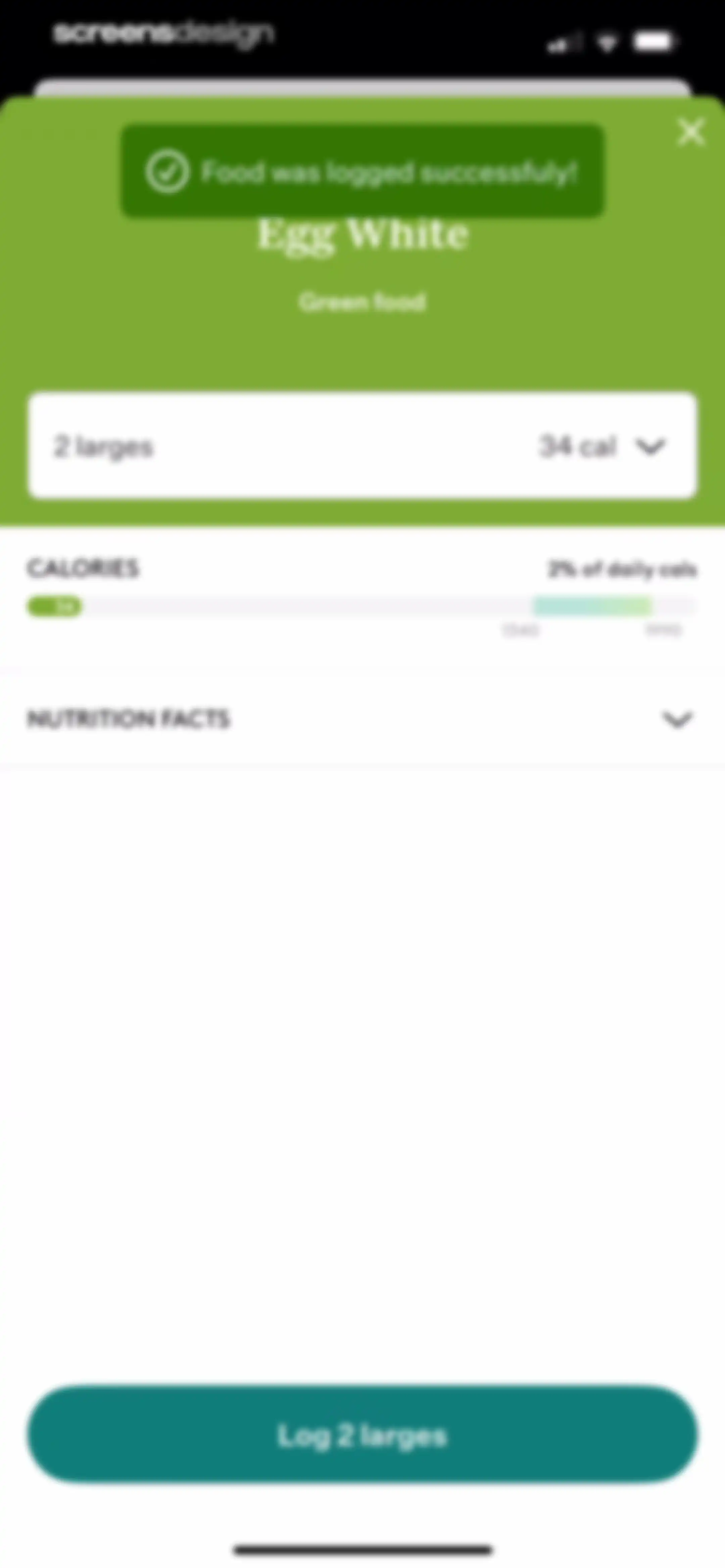 Noom Weight Loss, Food Tracker screen 283