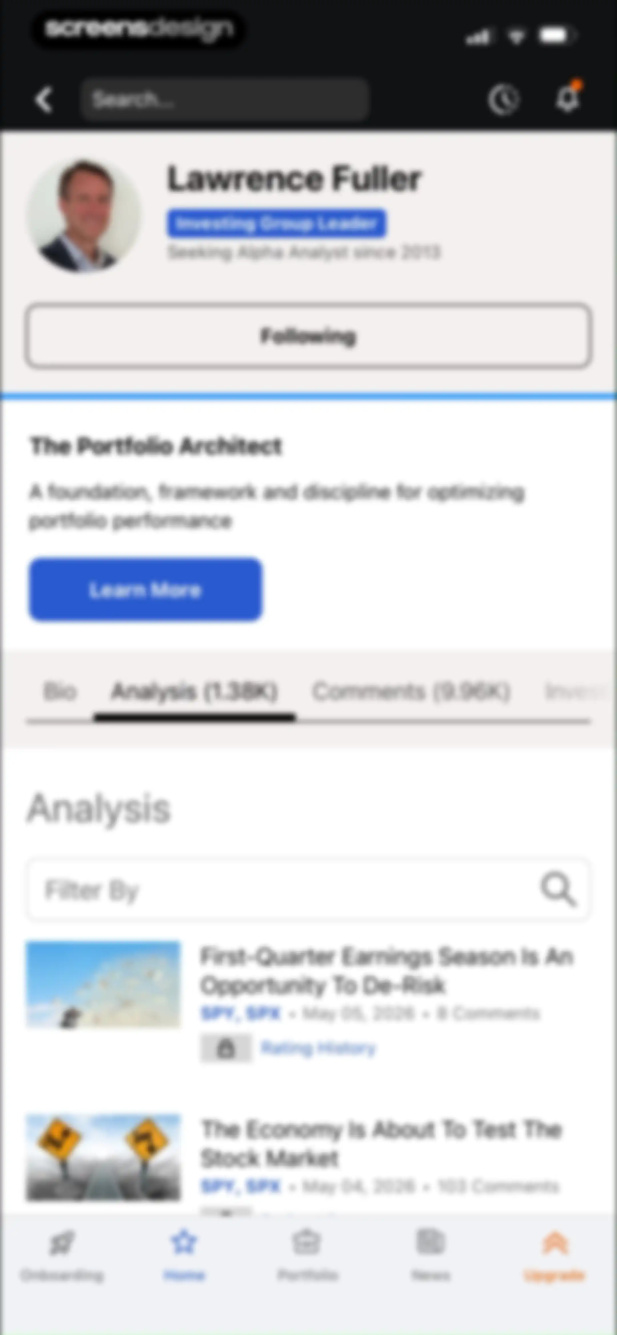 Seeking Alpha: News & Analysis screen 57