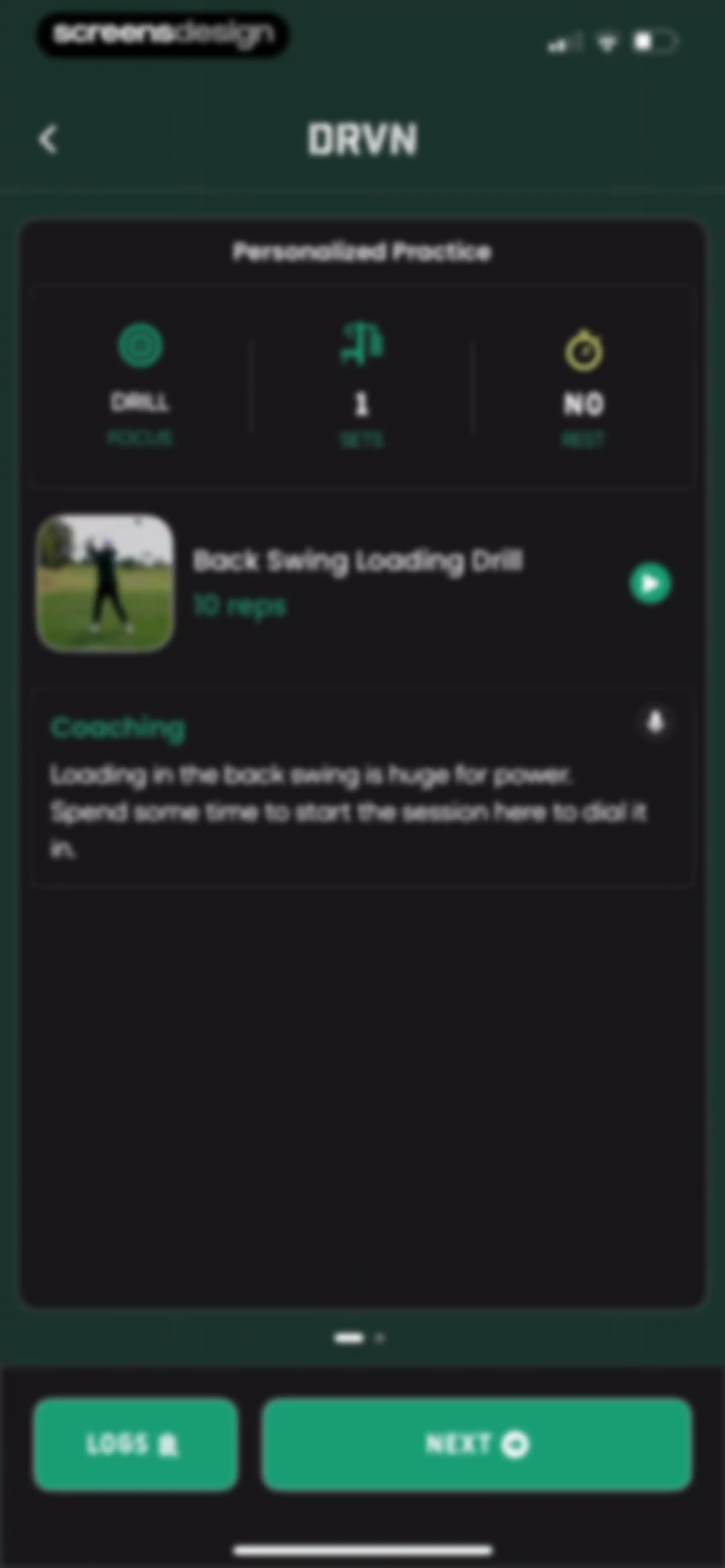 DRVN - Golf & Gym Workouts screen 93