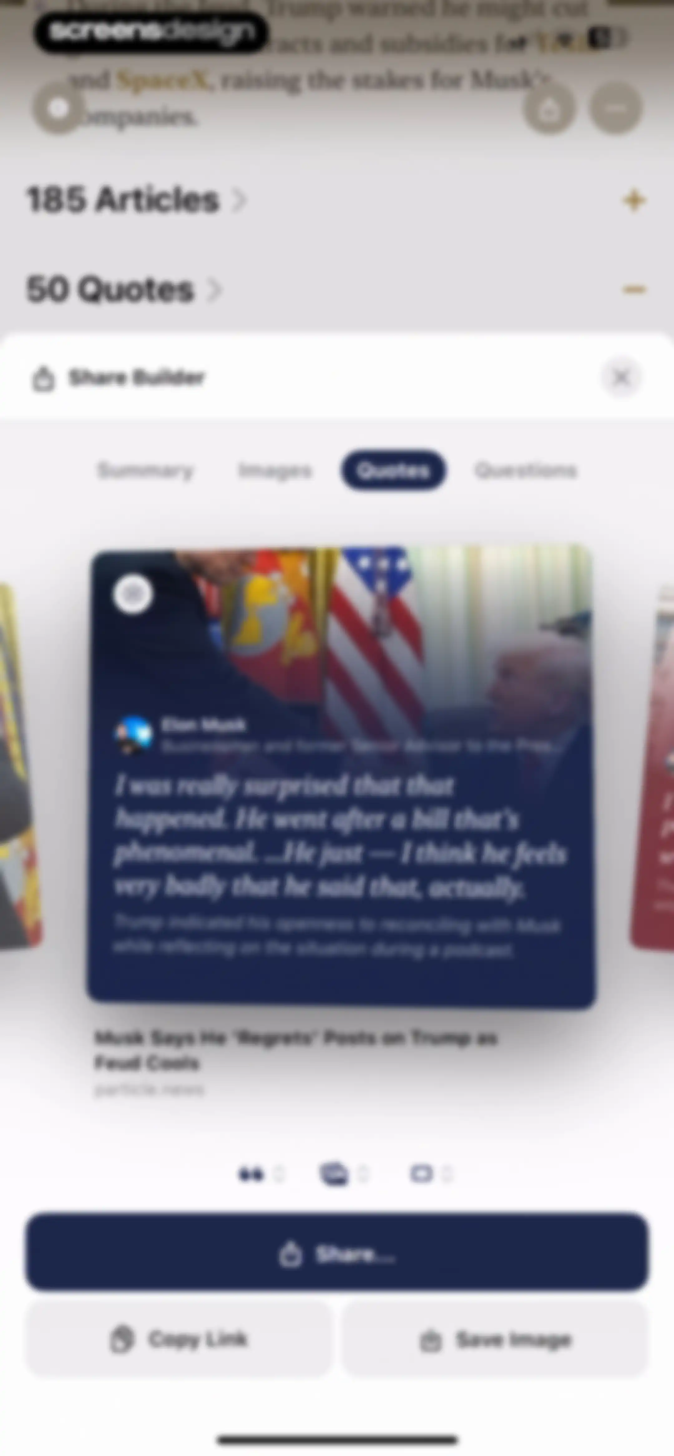 Particle: Personalized News screen 40