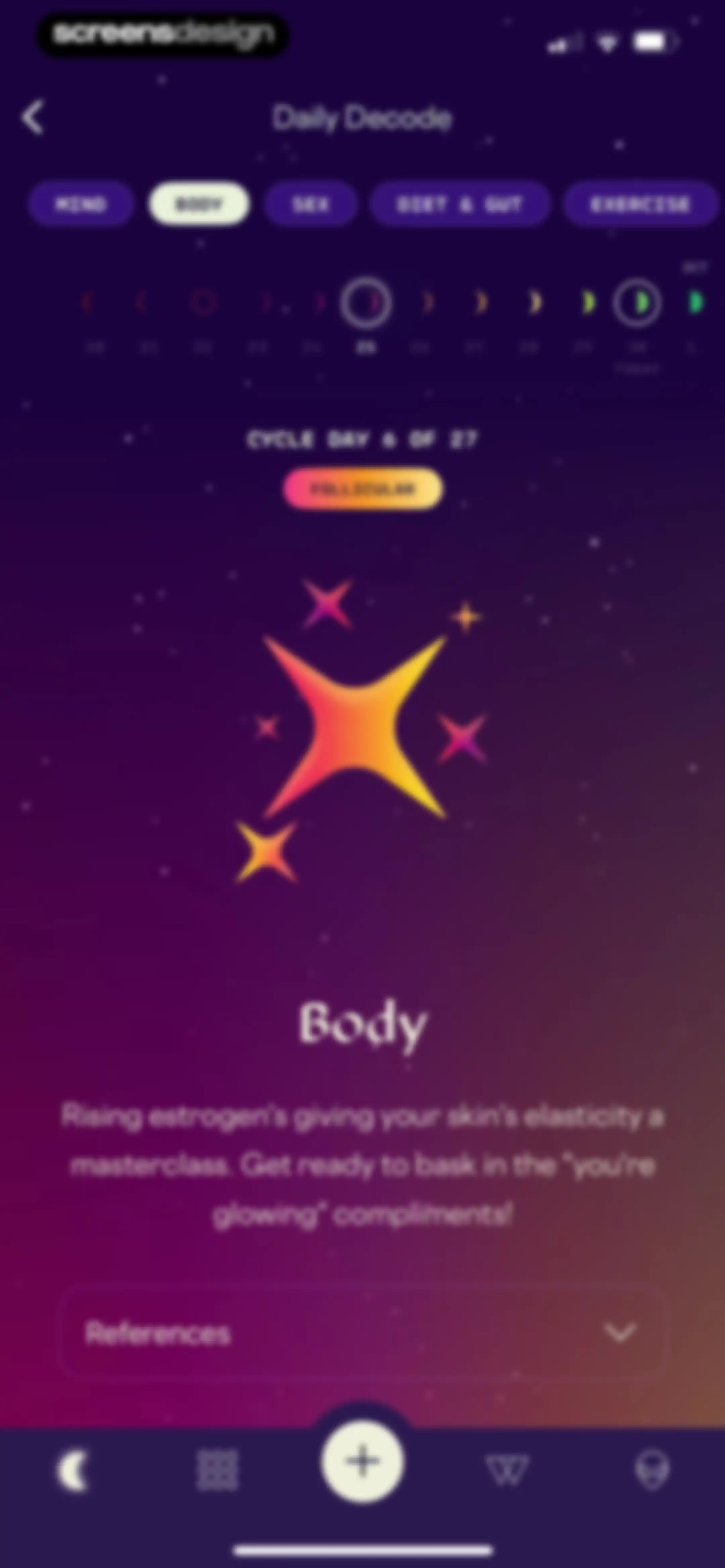 Stardust Period Tracker screen 51