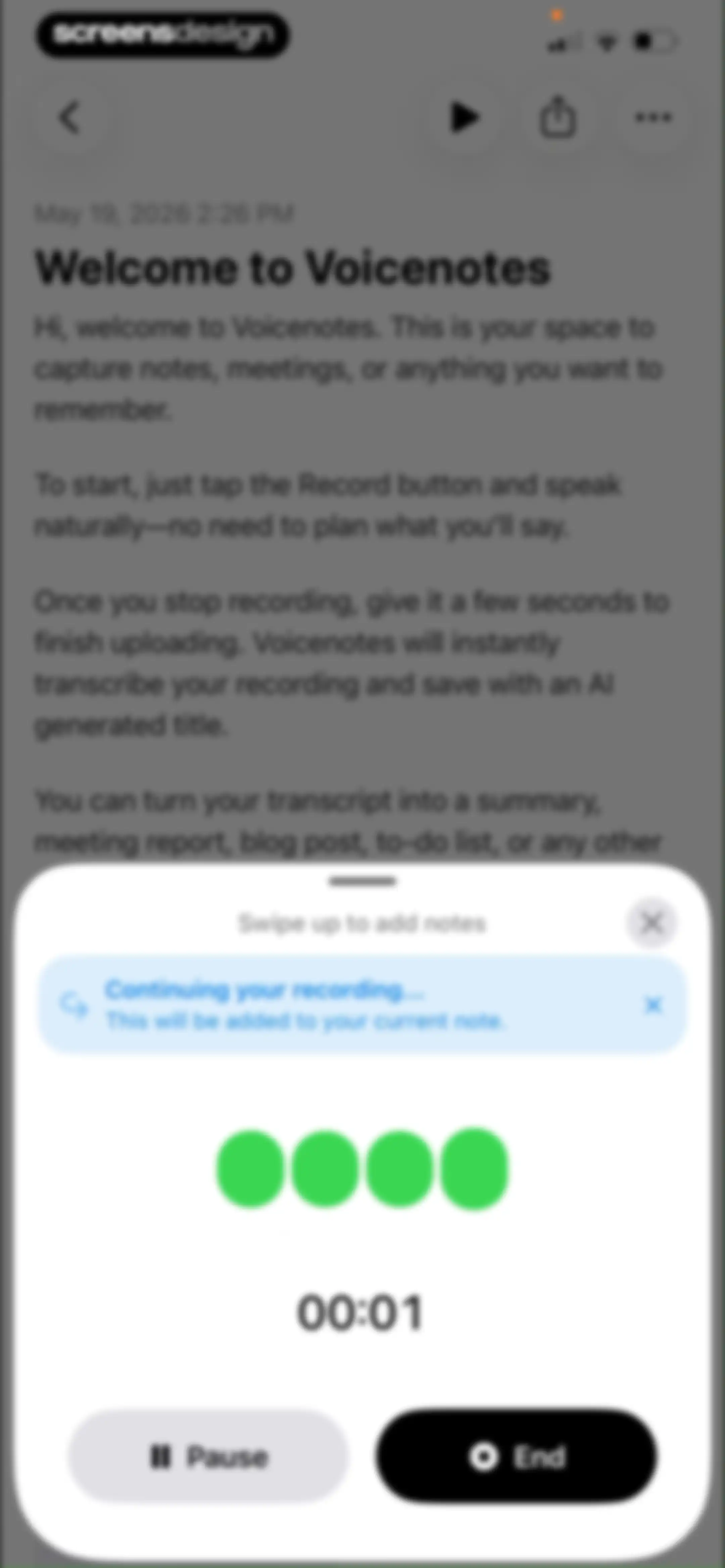 Voicenotes AI Notes & Meetings screen 34