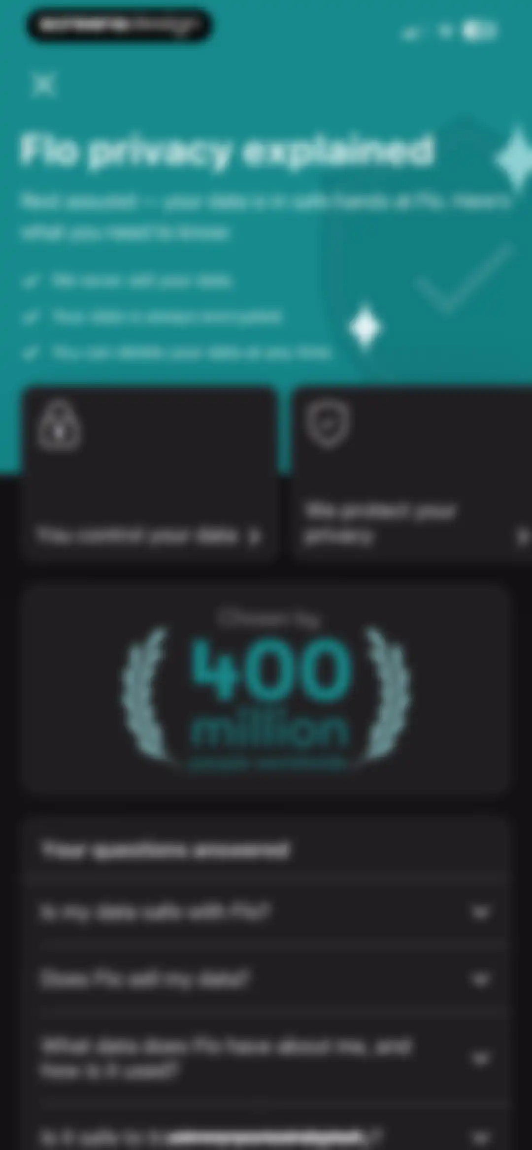 Flo Cycle & Period Tracker screen 190