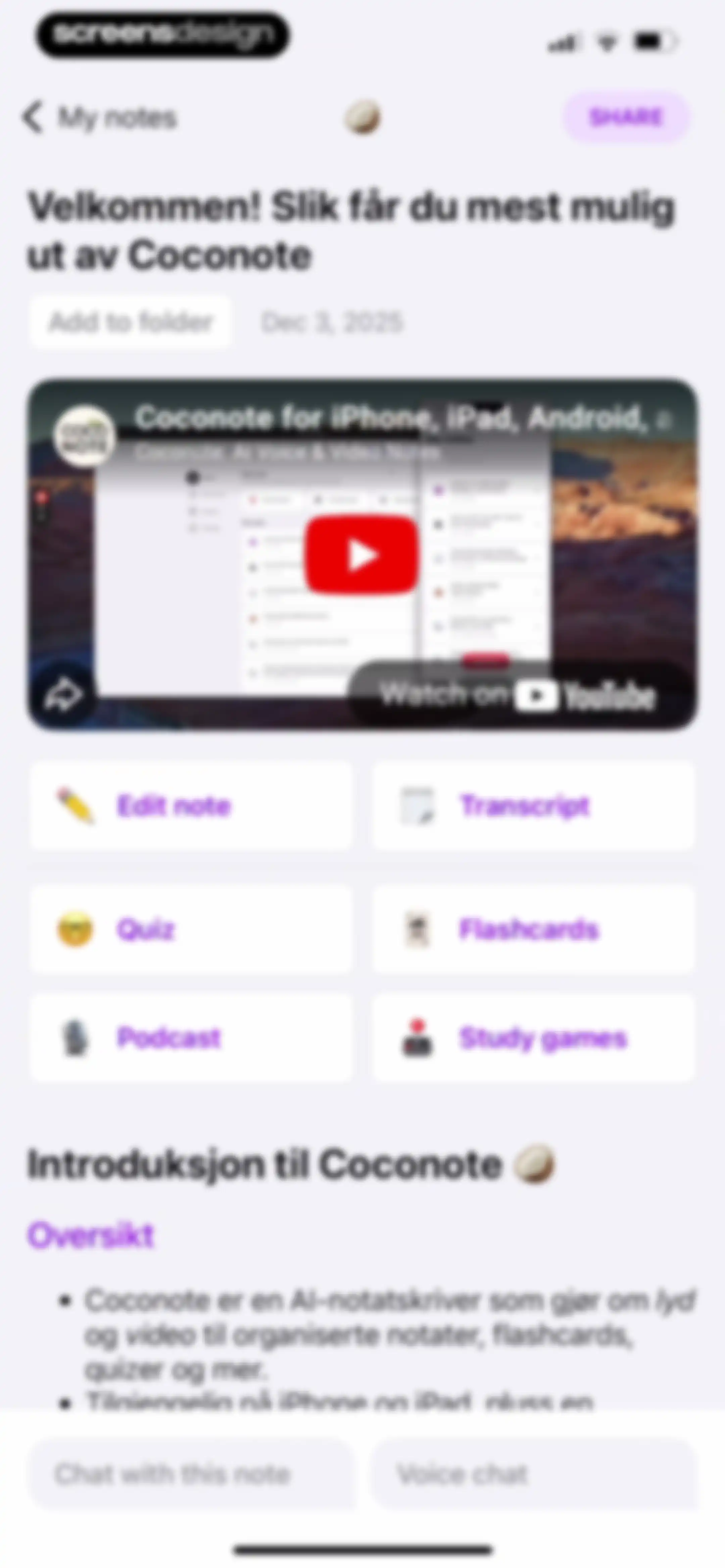 Coconote - AI Note Taker screen 111