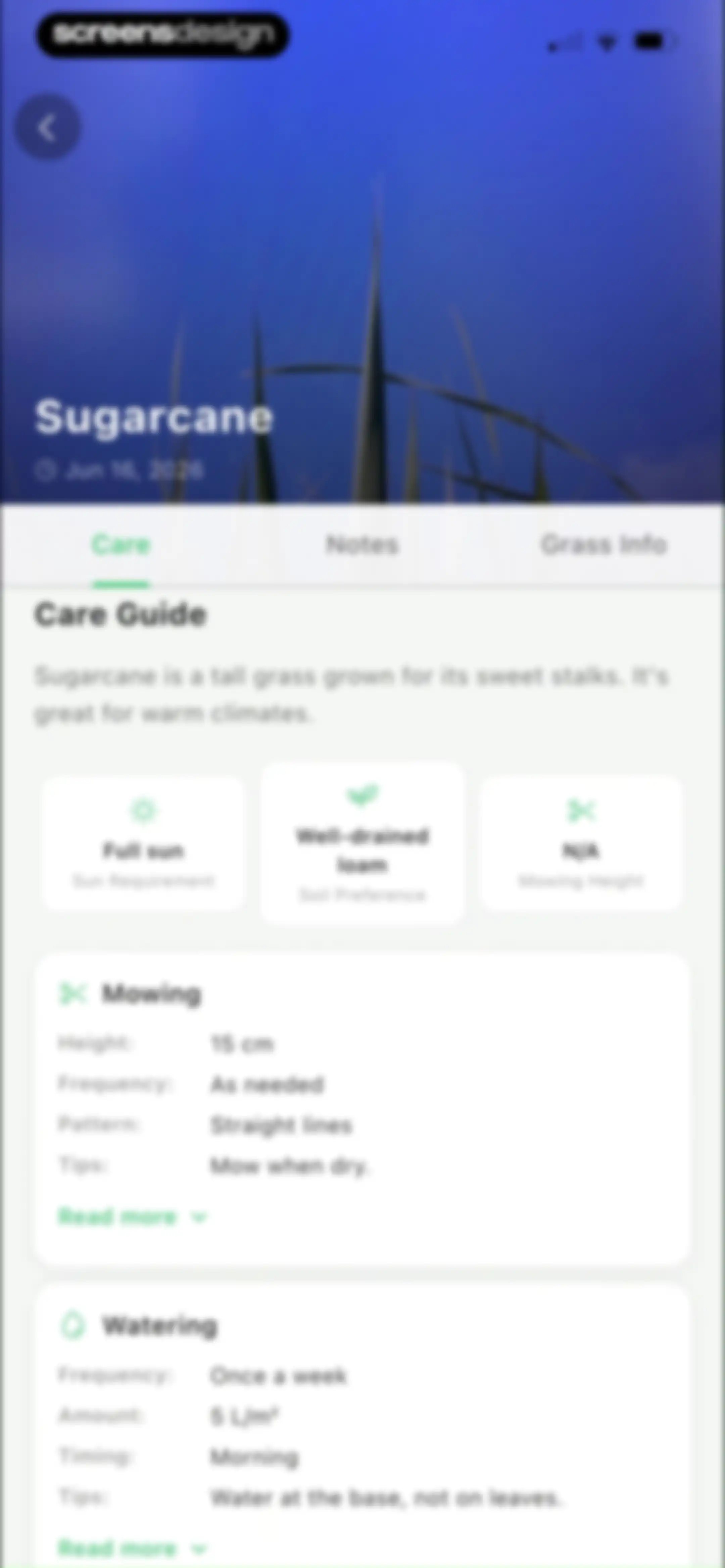 Grass Identifier: AI Scan screen 39