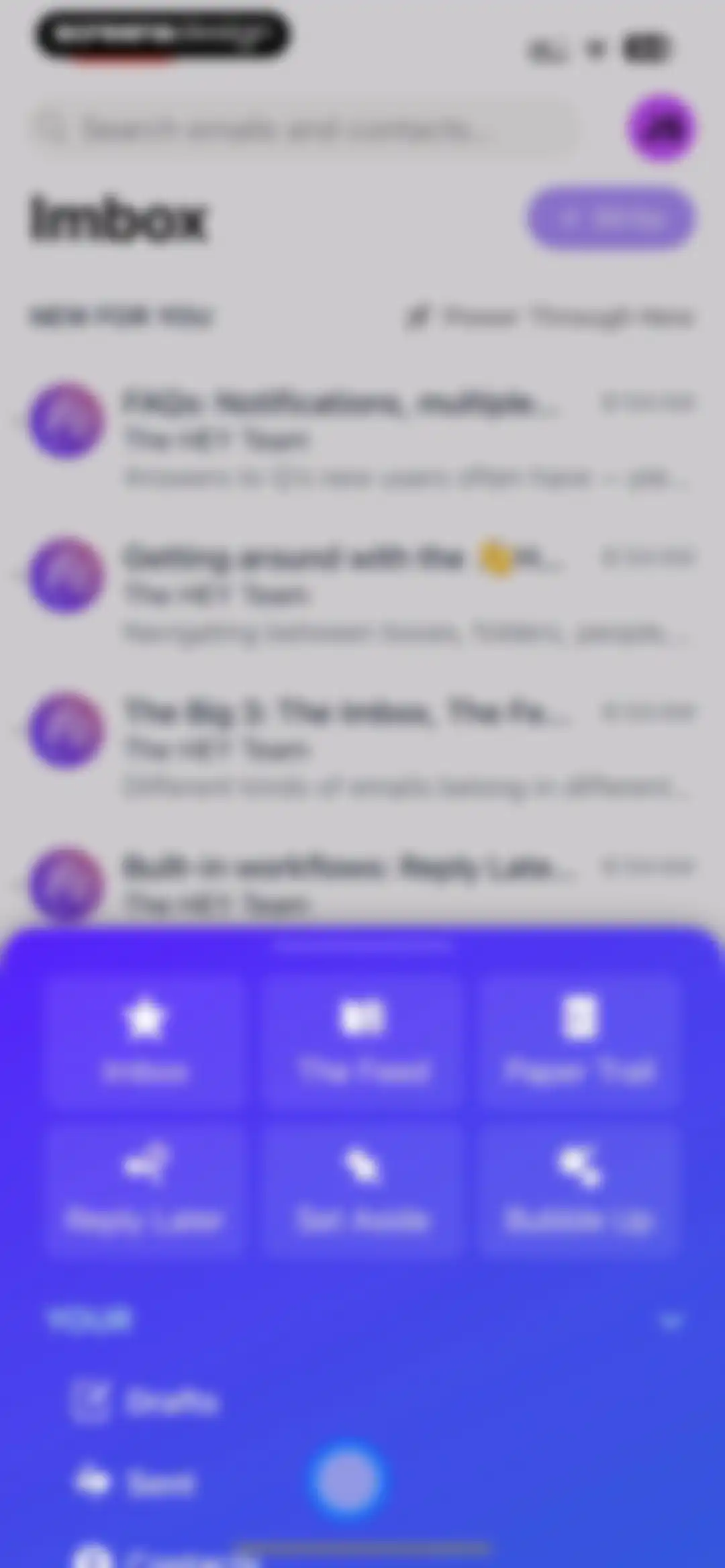 HEY Email screen 95