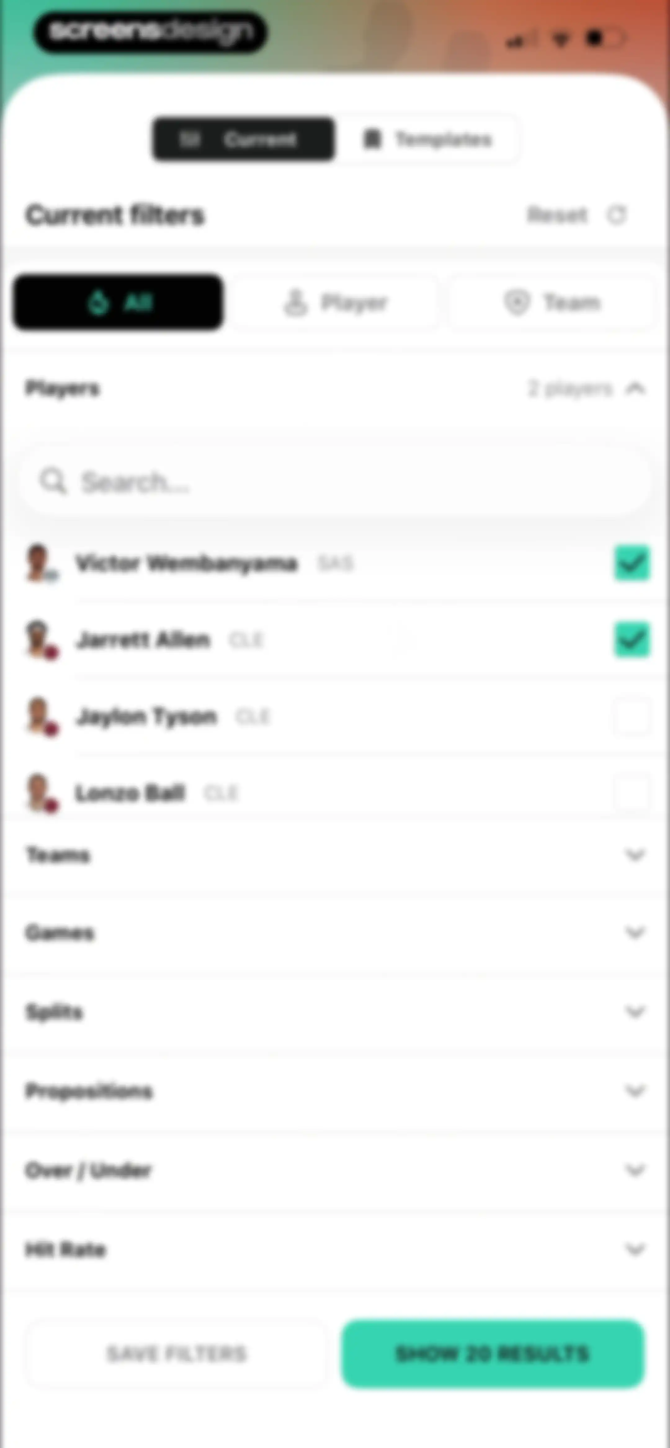 Outlier: Smart Sports Betting screen 33