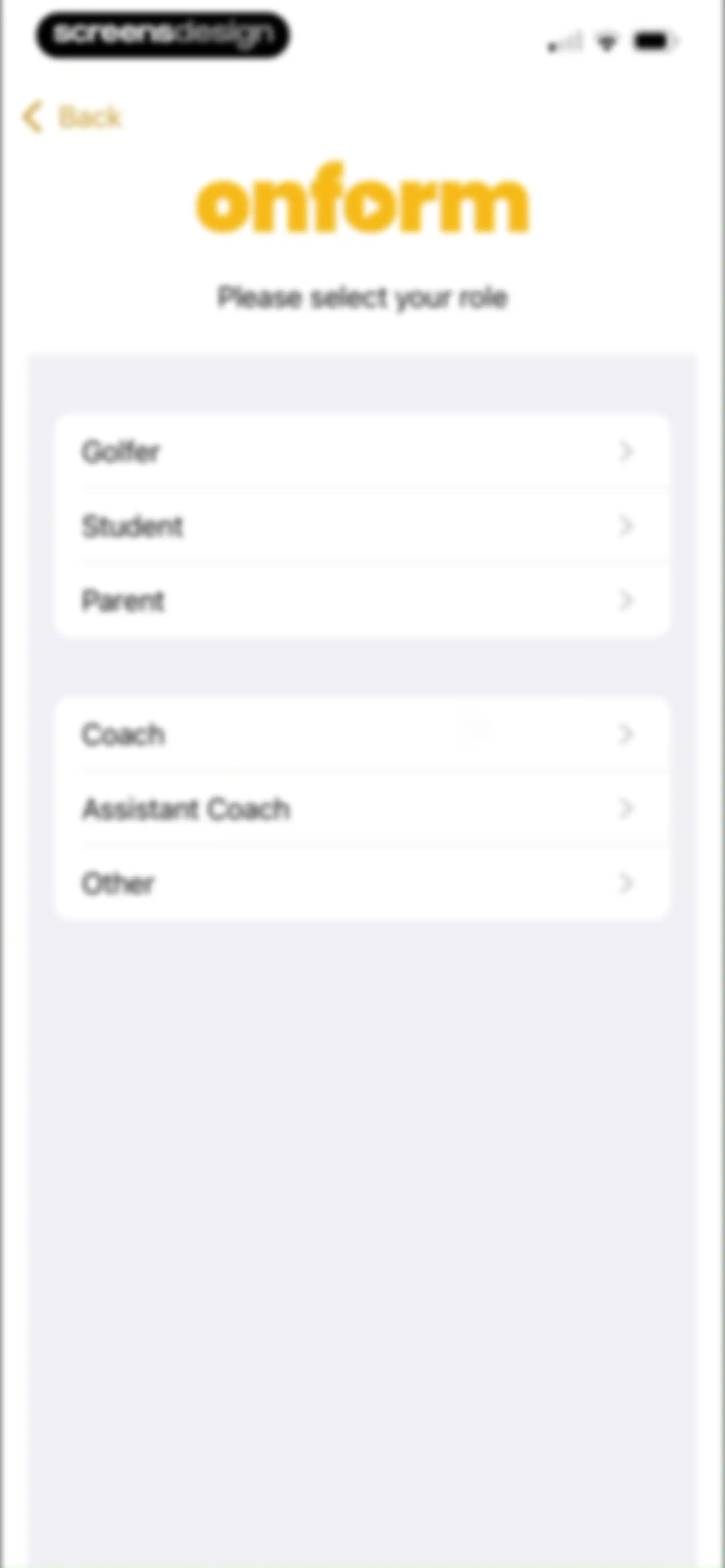 Onform: Video Analysis App screen 9