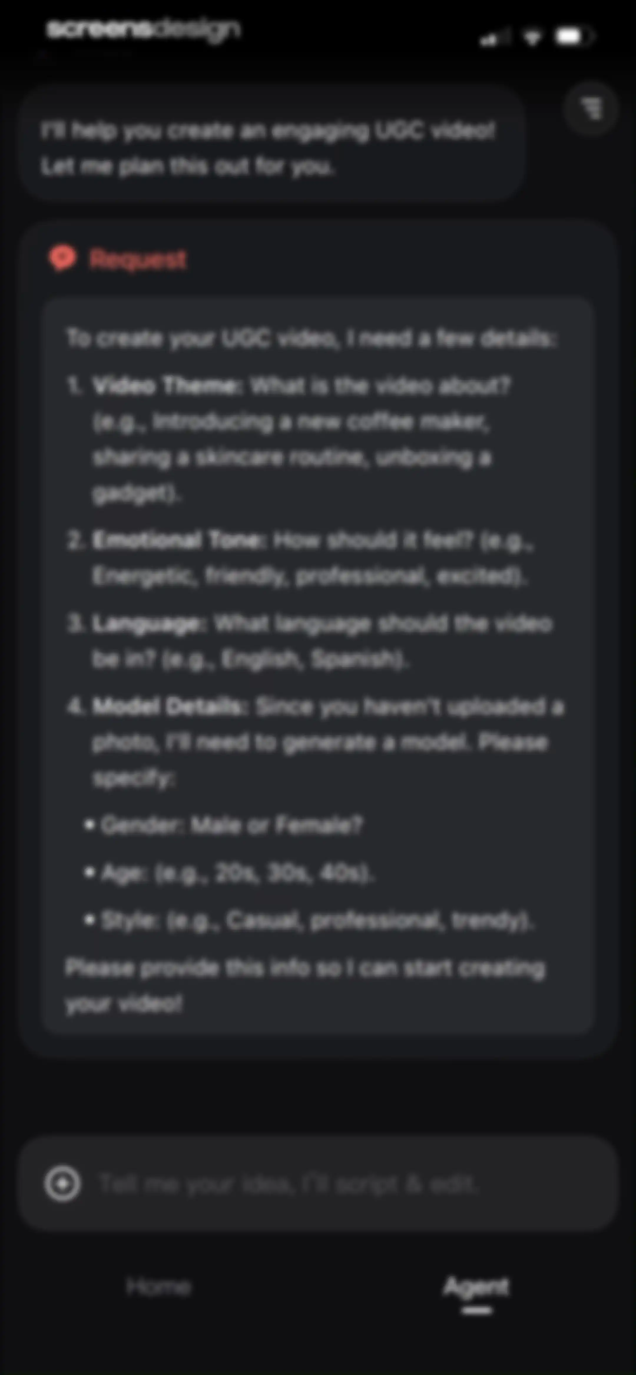 Vmake Labs: create viral video screen 136
