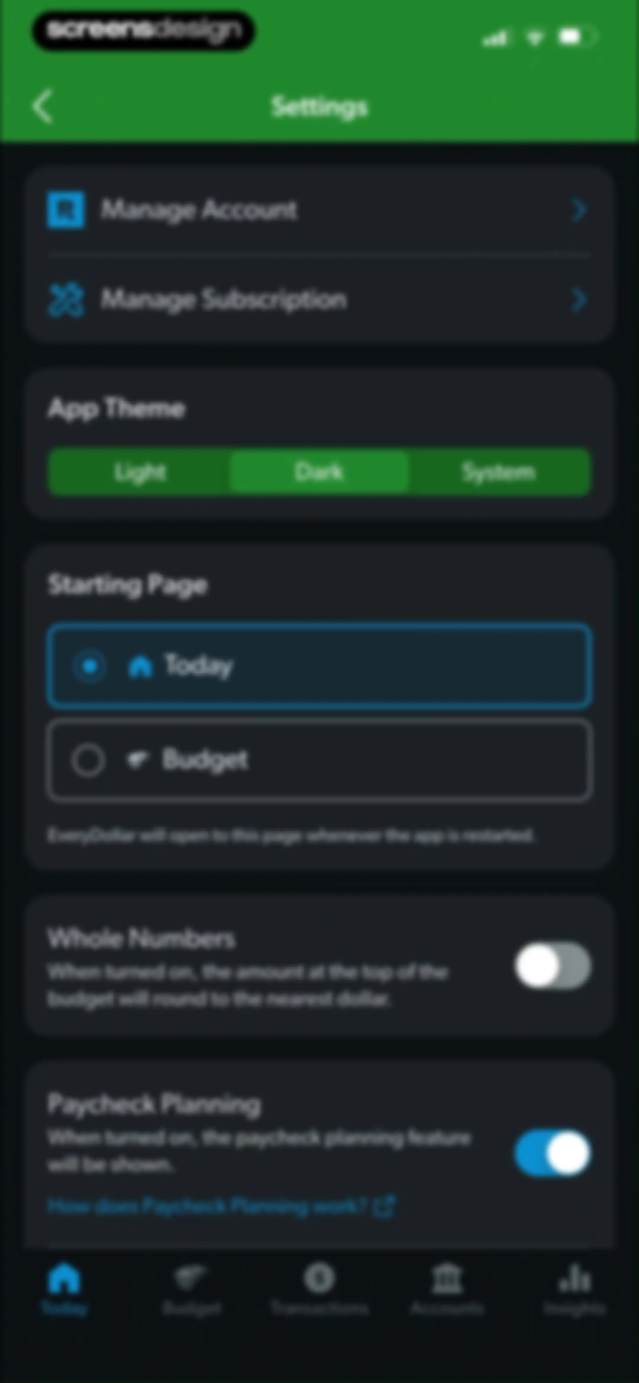 EveryDollar: Budget Management screen 106