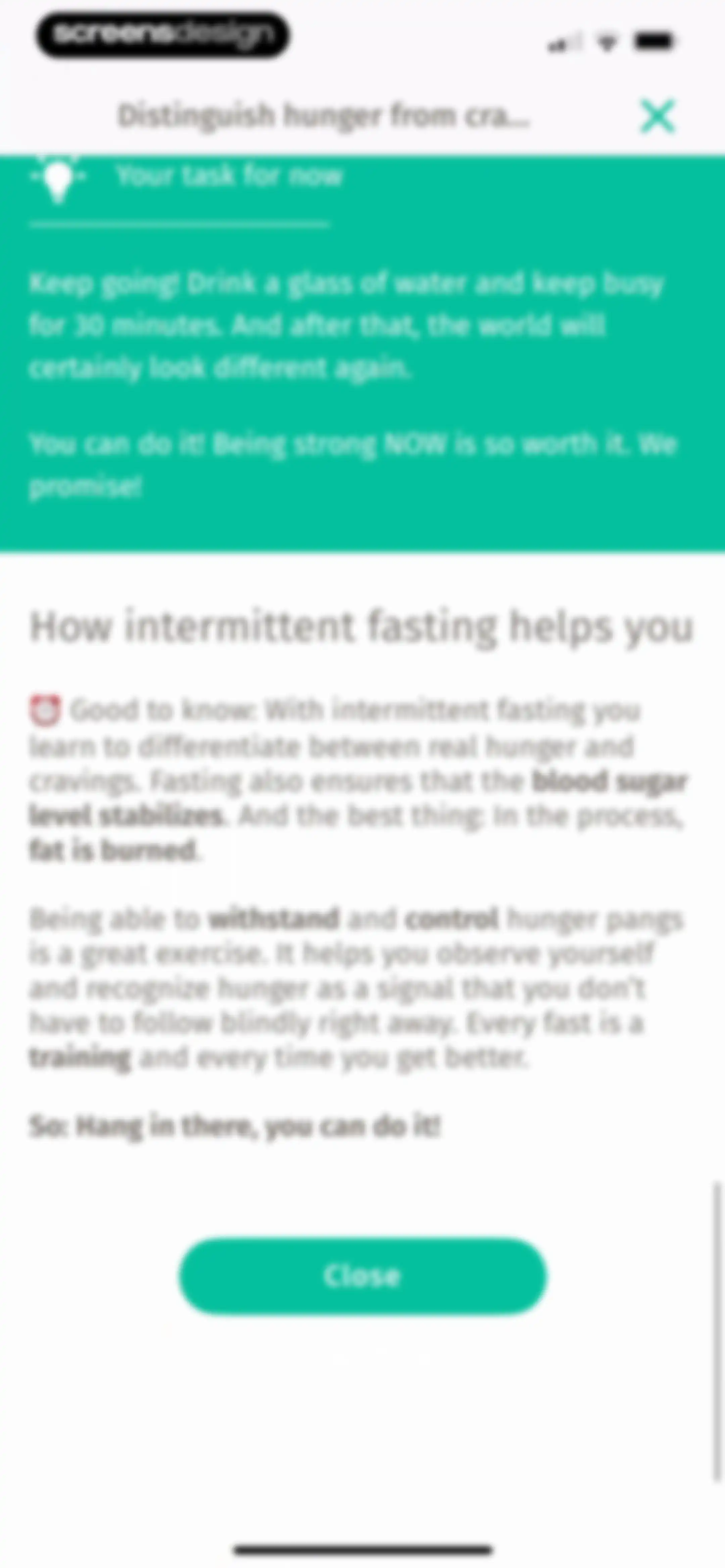 BodyFast: Intermittent Fasting screen 106