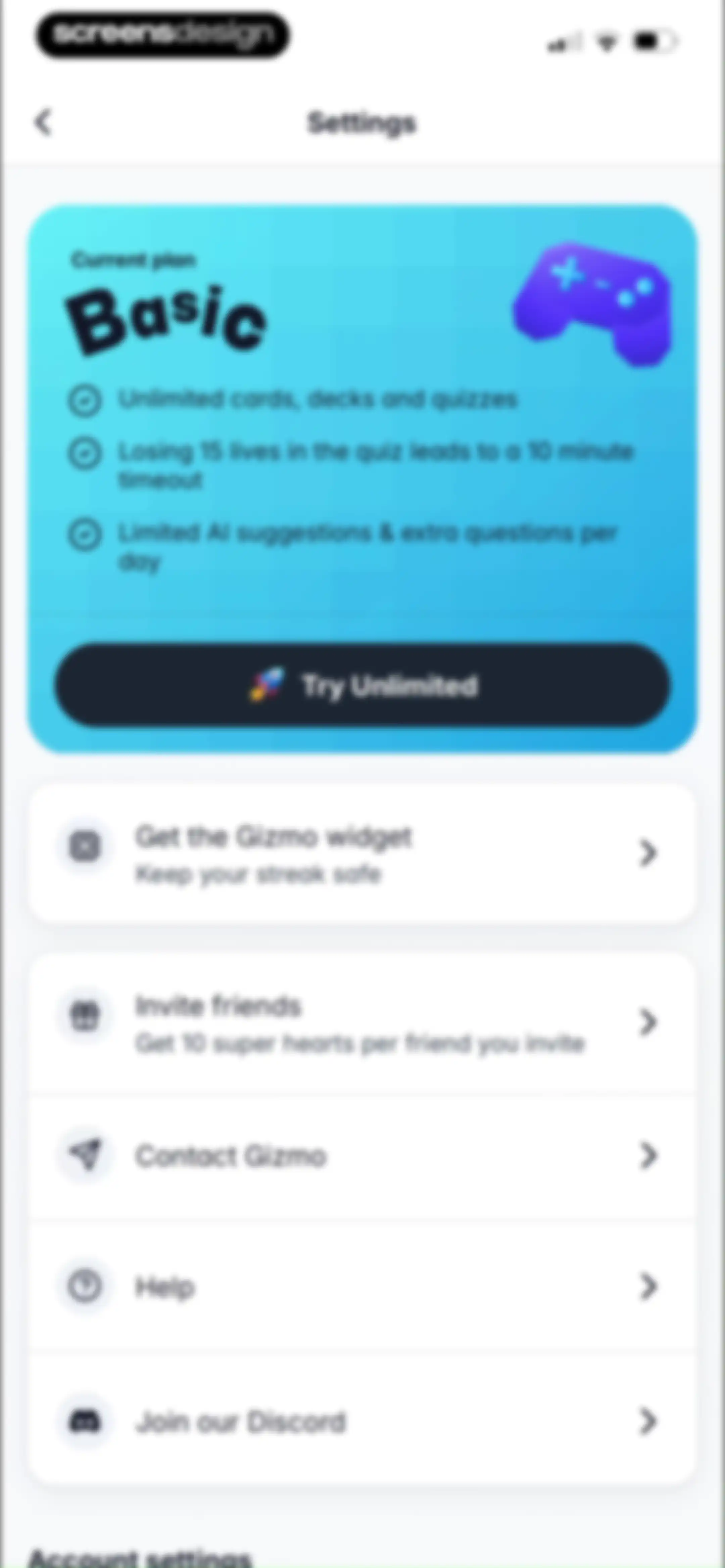 Gizmo: AI Tutor screen 140