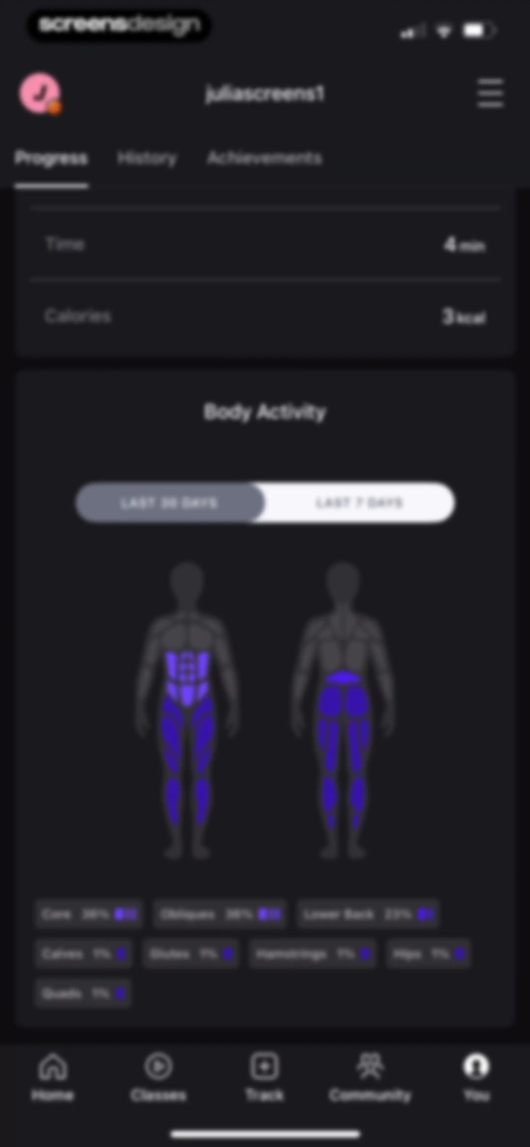 Peloton: Fitness & Workouts screen 232