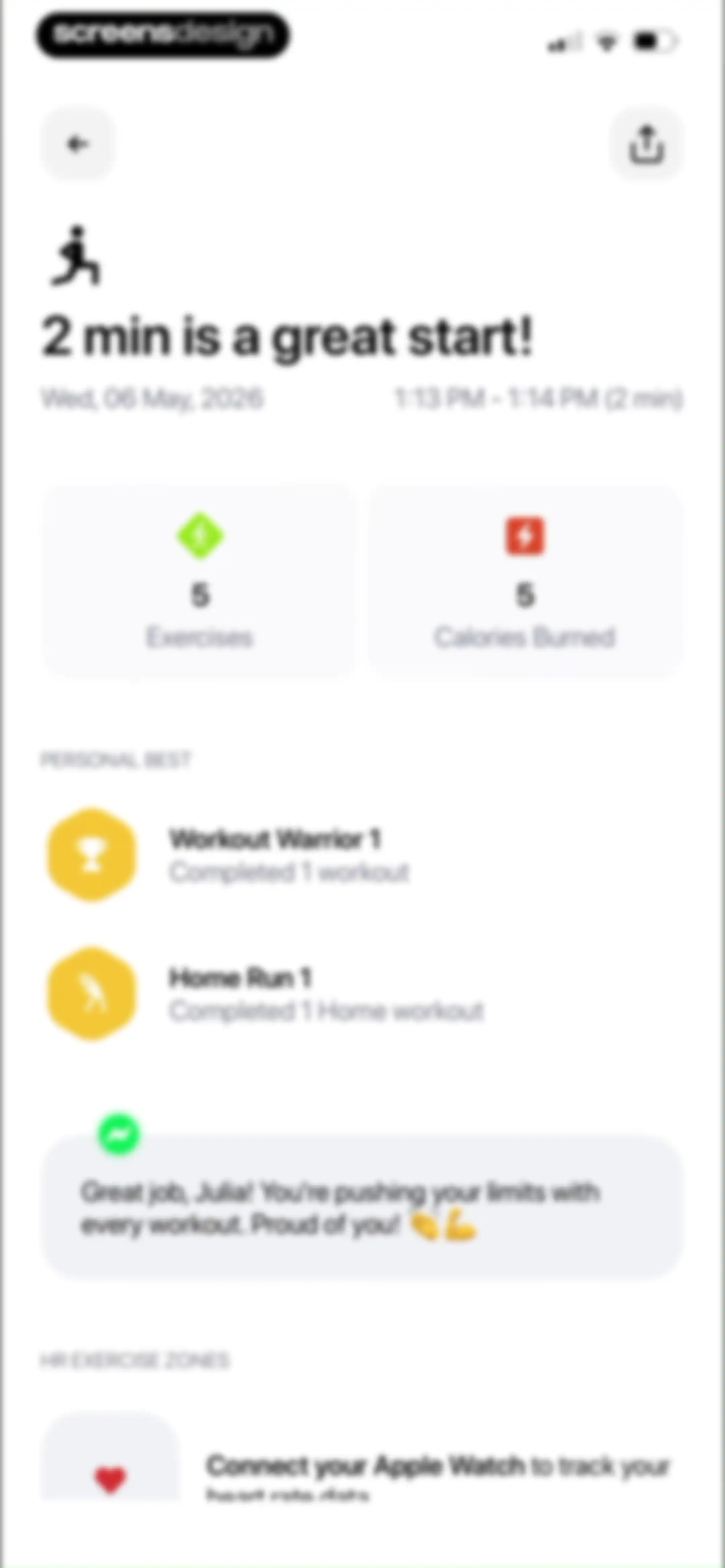 Zing AI: Home & Gym Workouts screen 168