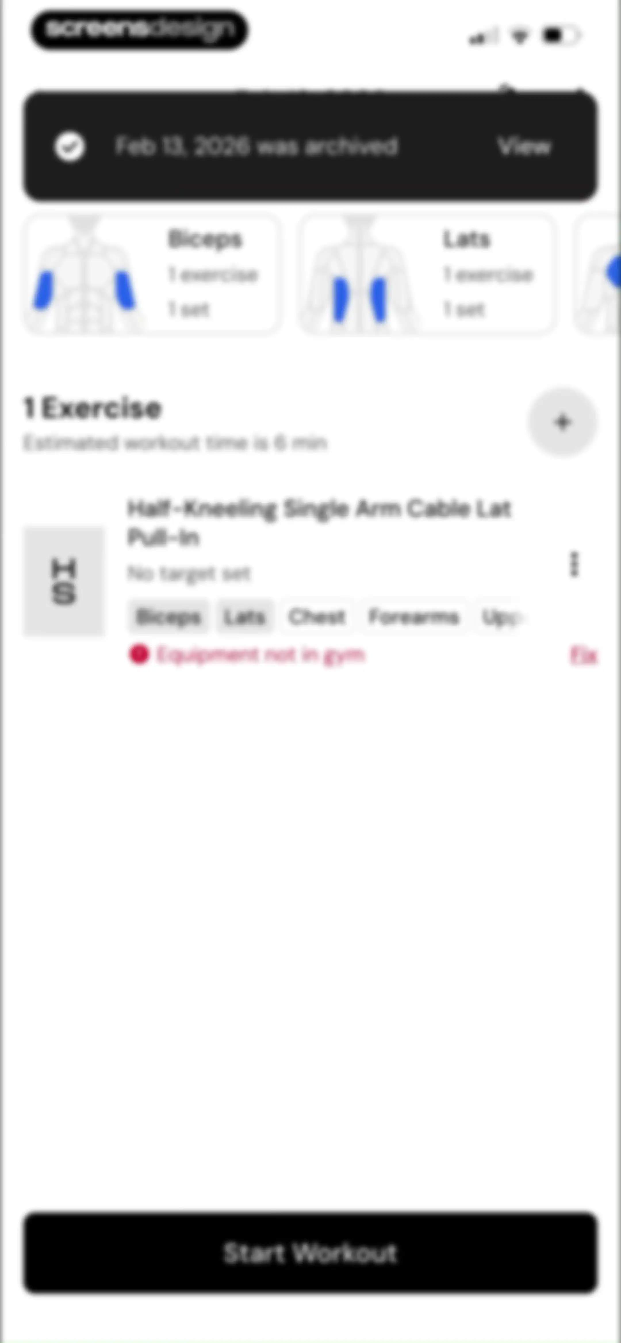 MacroFactor Workouts - Tracker screen 104