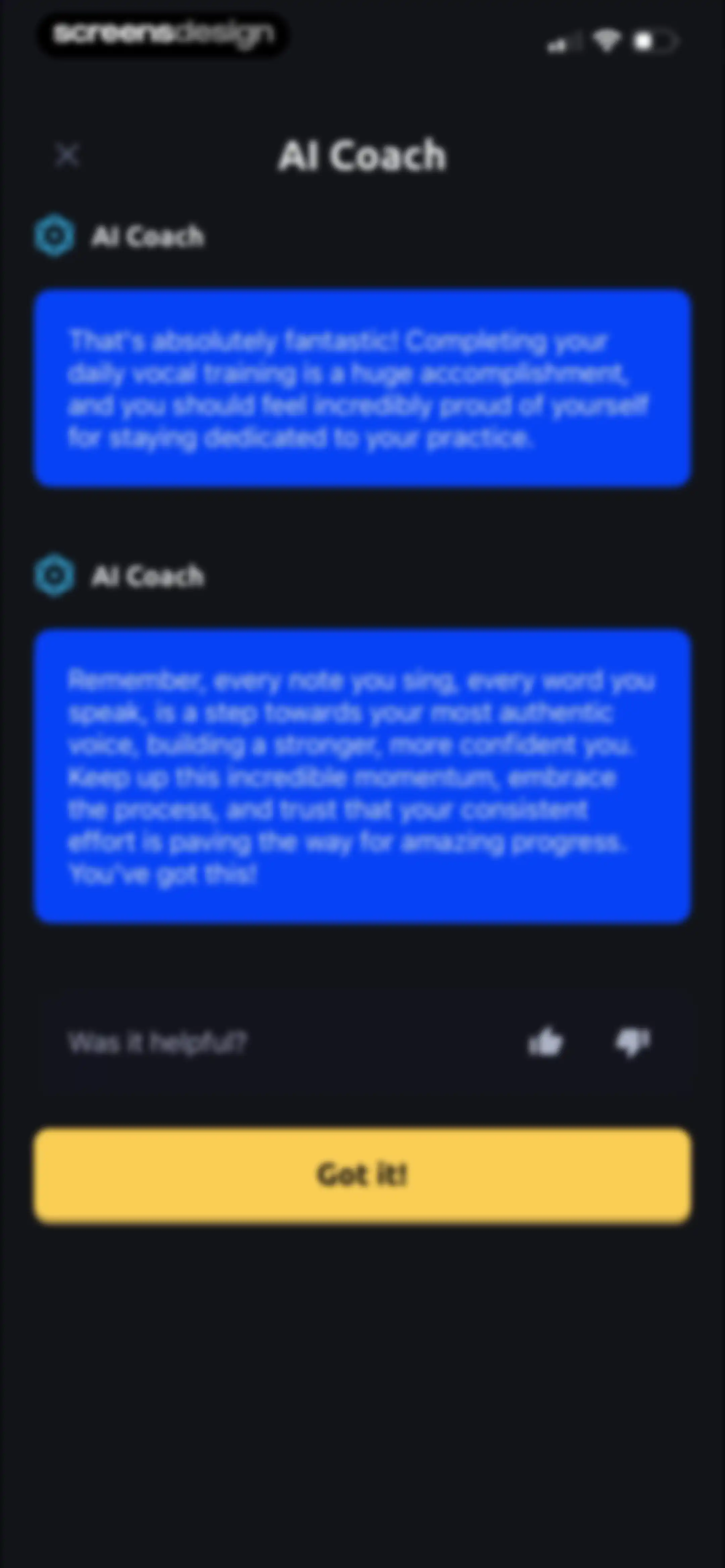 Vocal Image: AI Speaking Coach screen 145