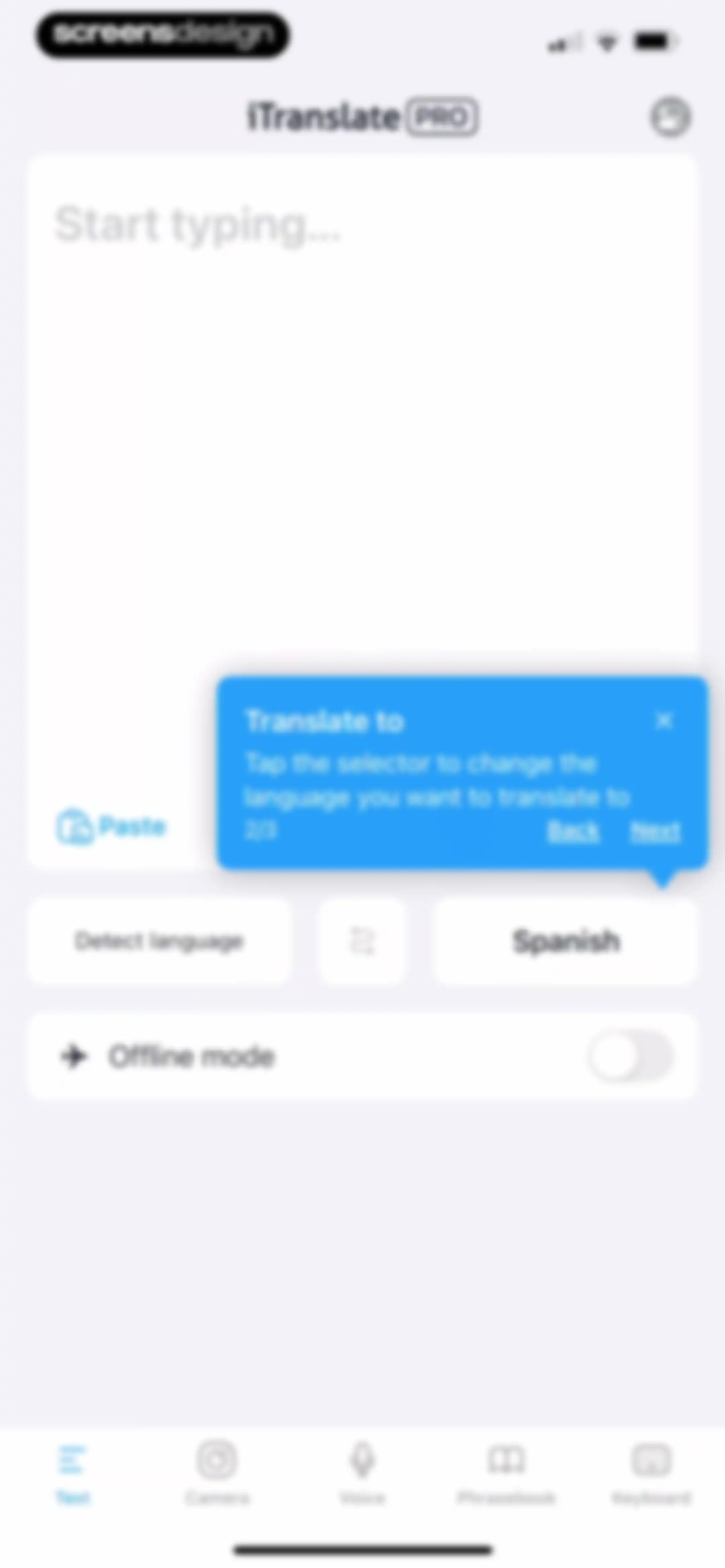 iTranslate Translator screen 23