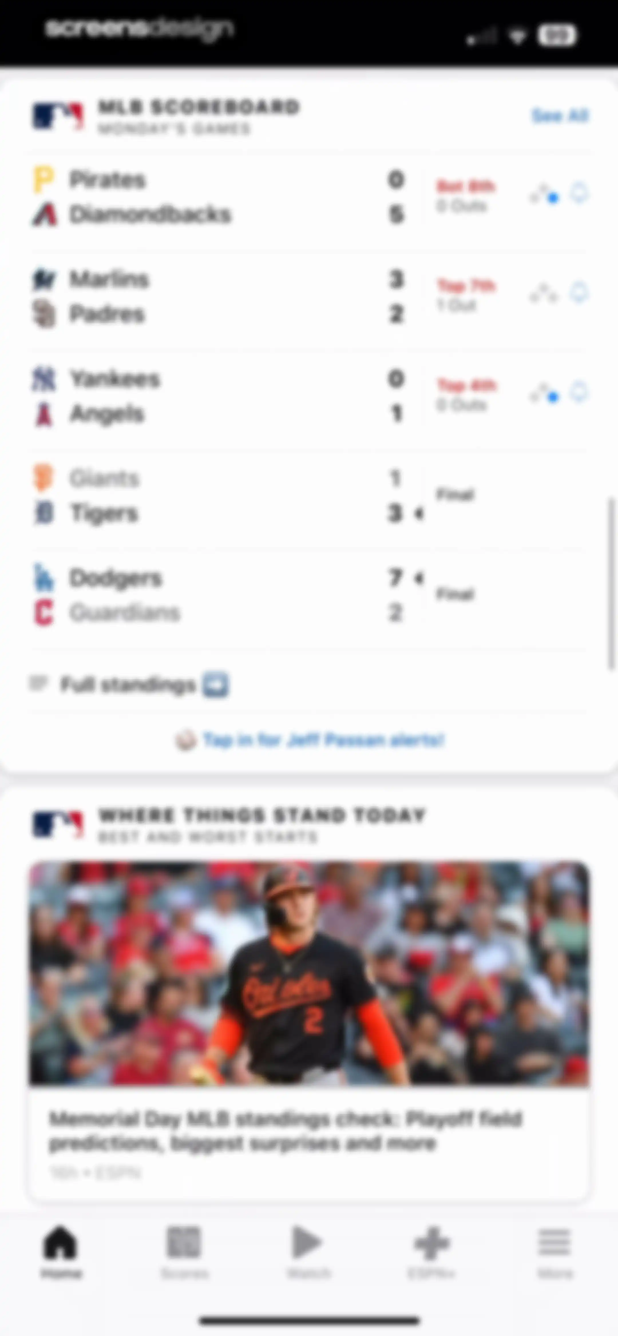 ESPN: Live Sports & Scores screen 62