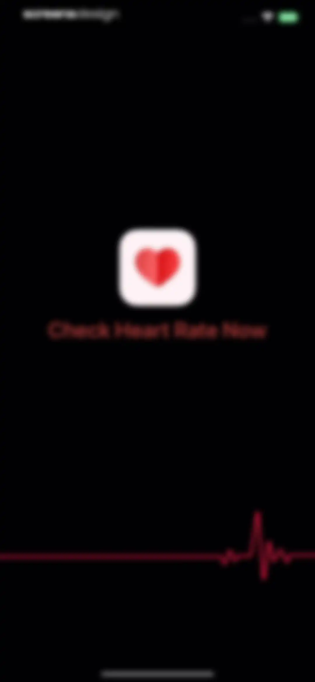 Check Heart Rate Now screen 1