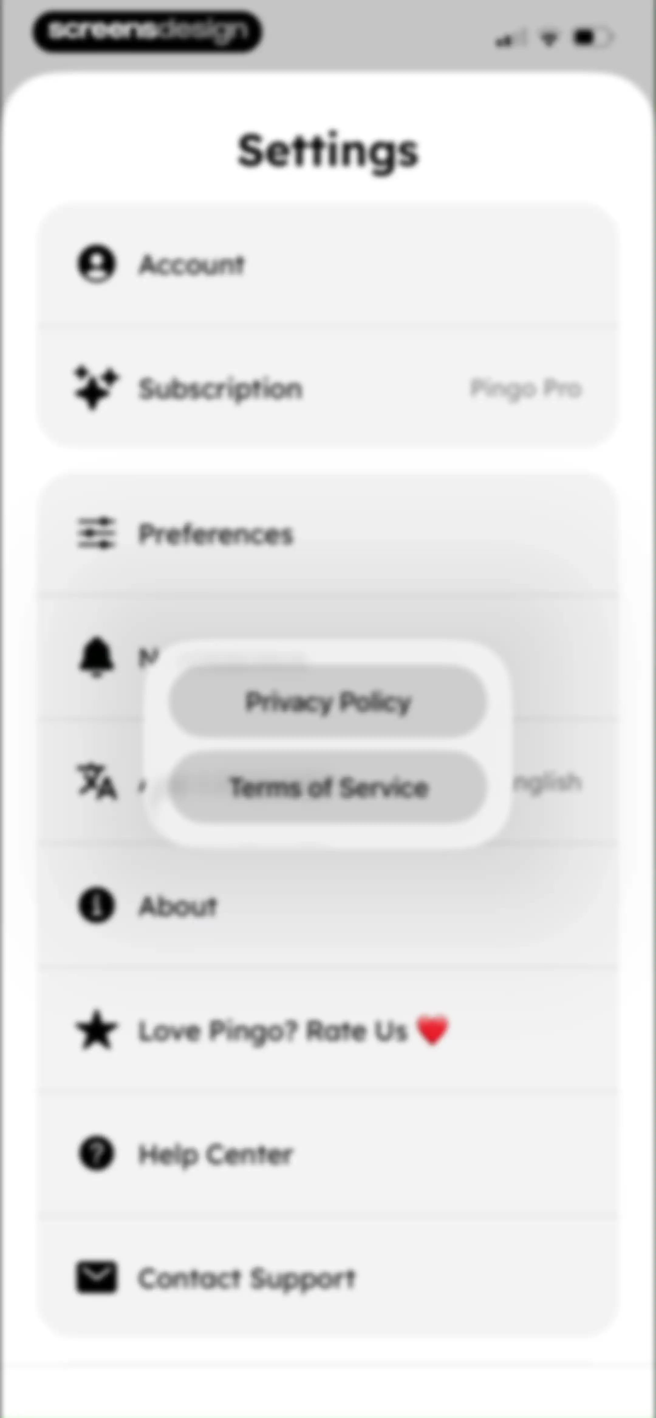 Language Learning: Pingo AI screen 101