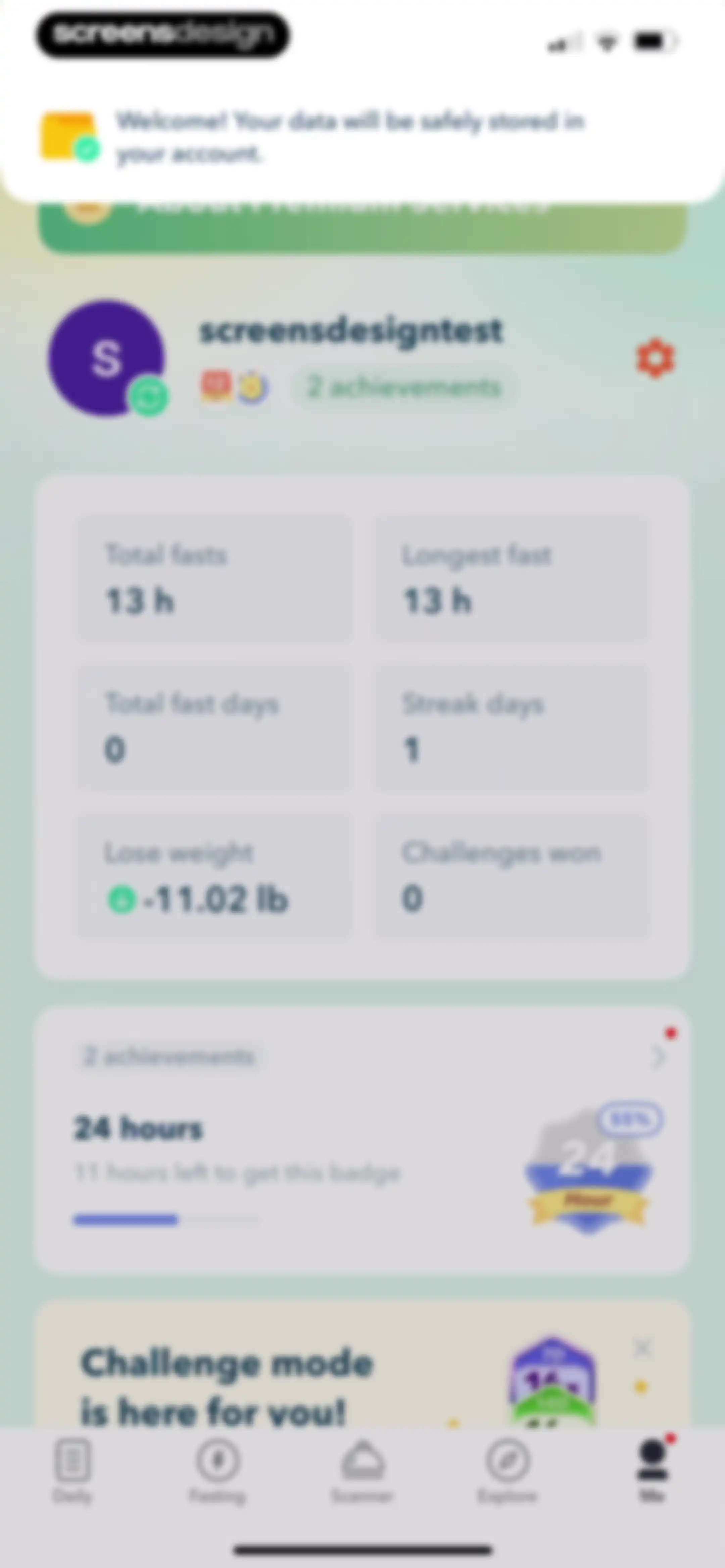 Intermittent Fasting Tracker - screen 302