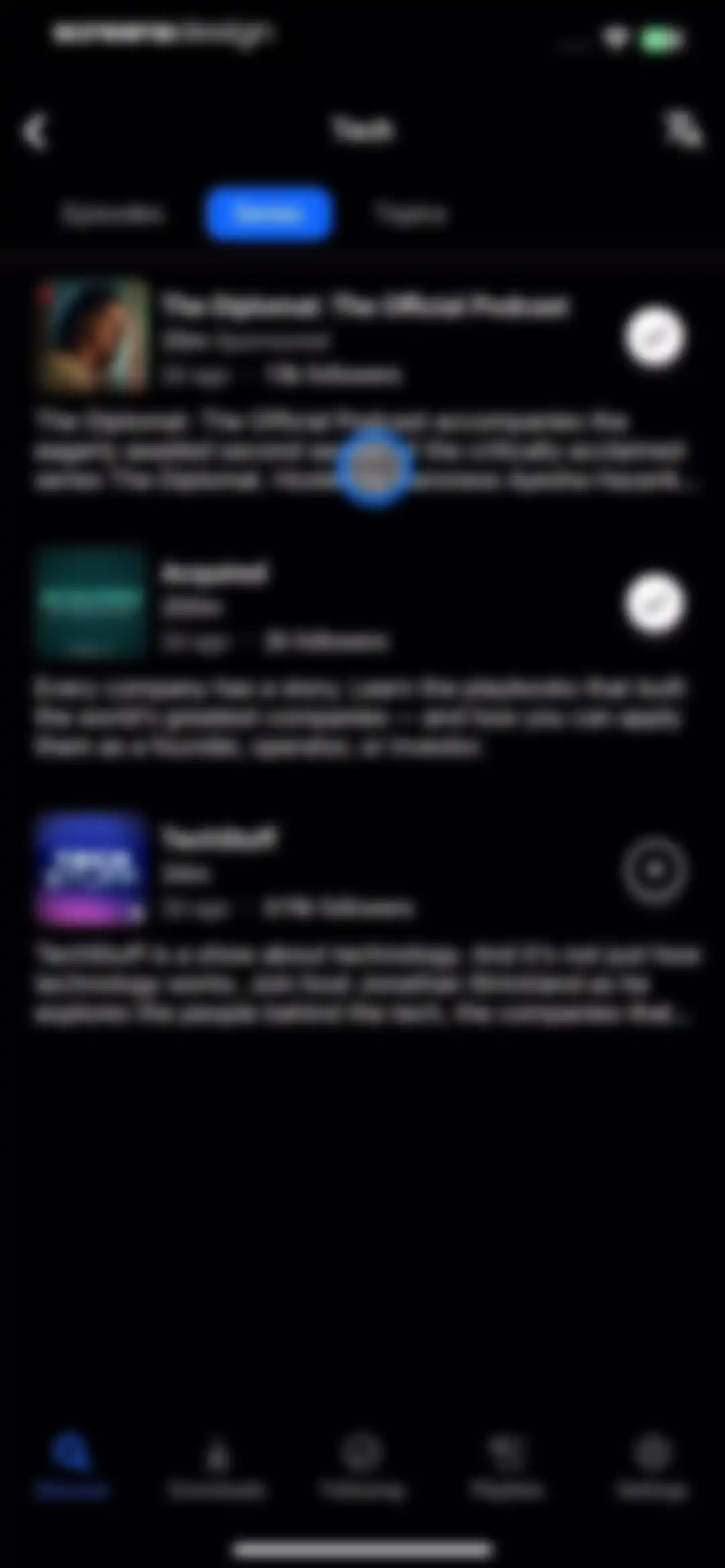 Breaker—The social podcast app screen 64