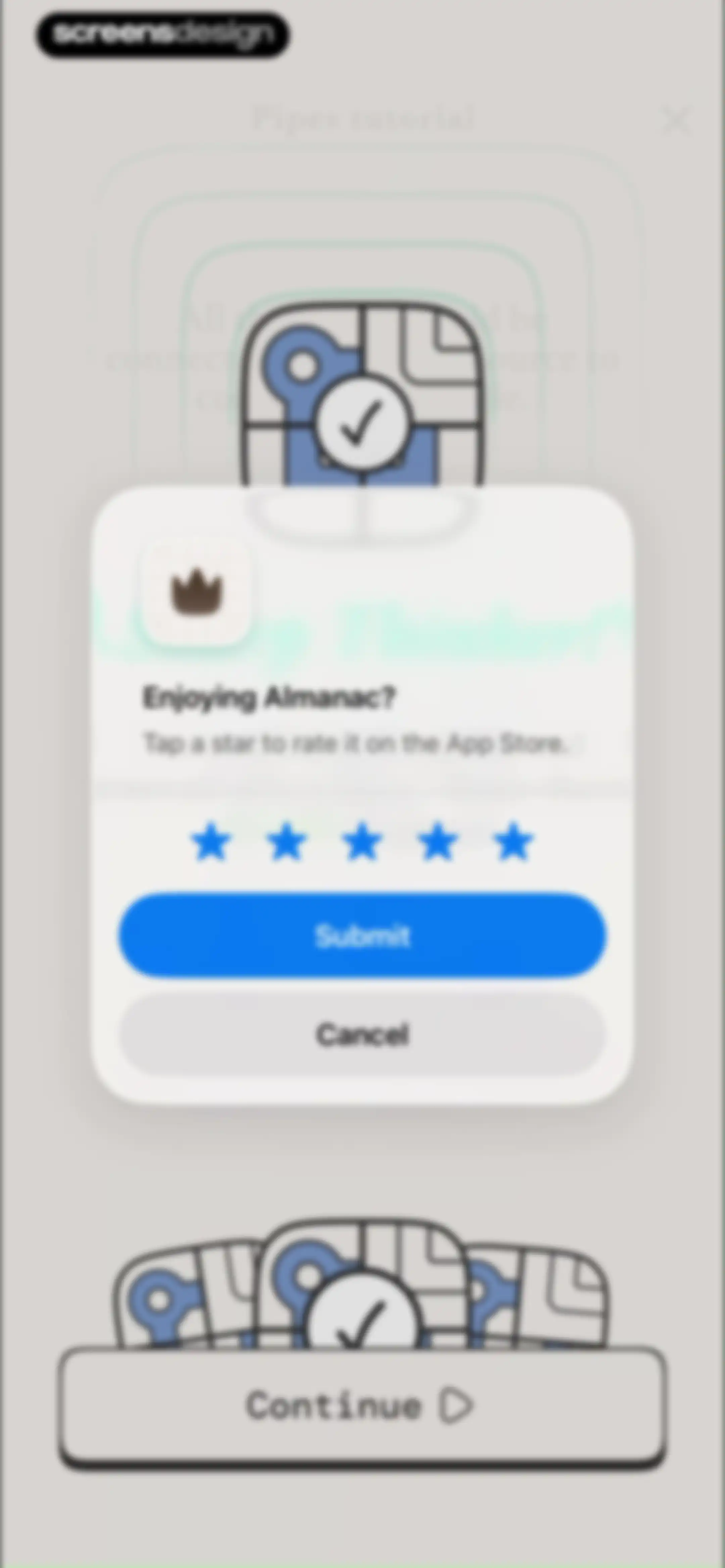 The Almanac screen 37