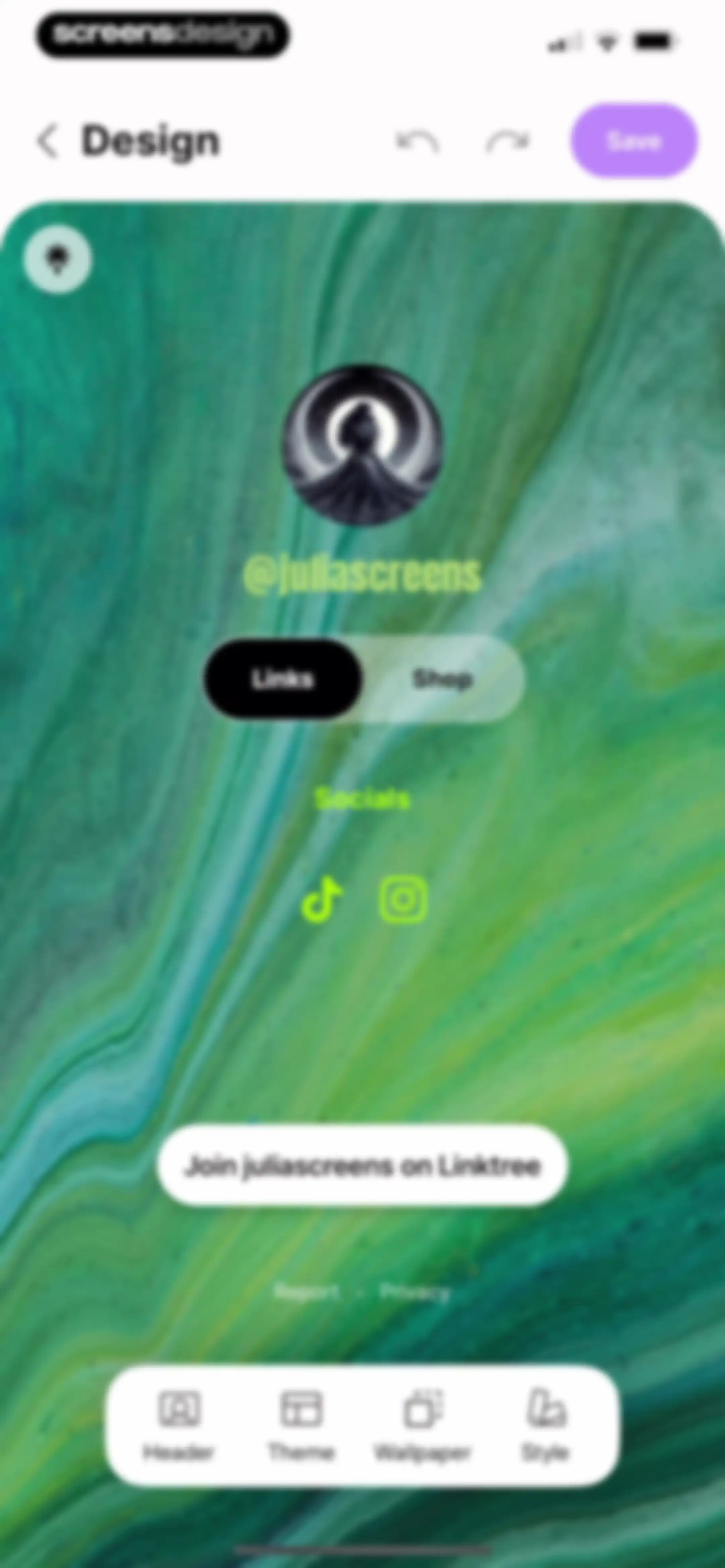 Linktree: Link in Bio Creator screen 120