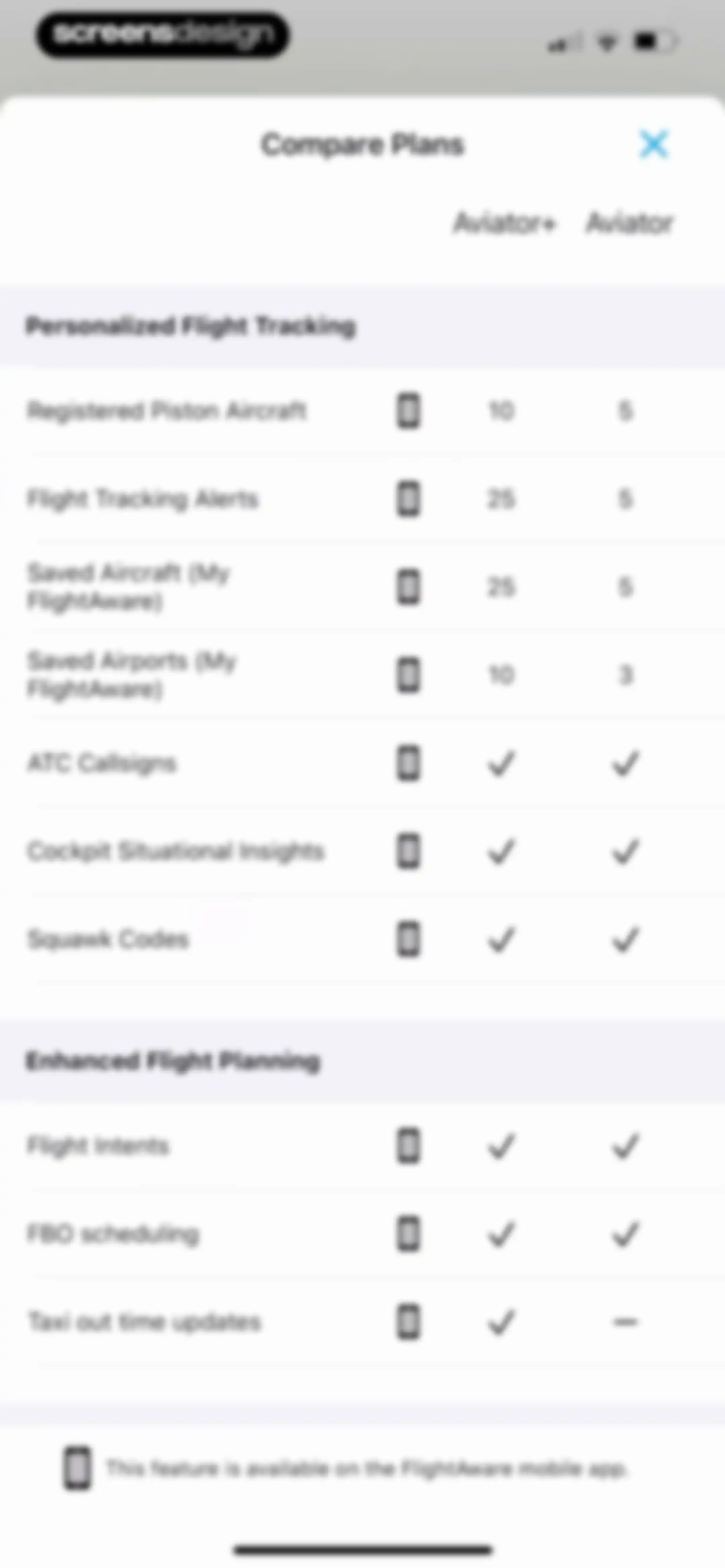 FlightAware Flight Tracker screen 97