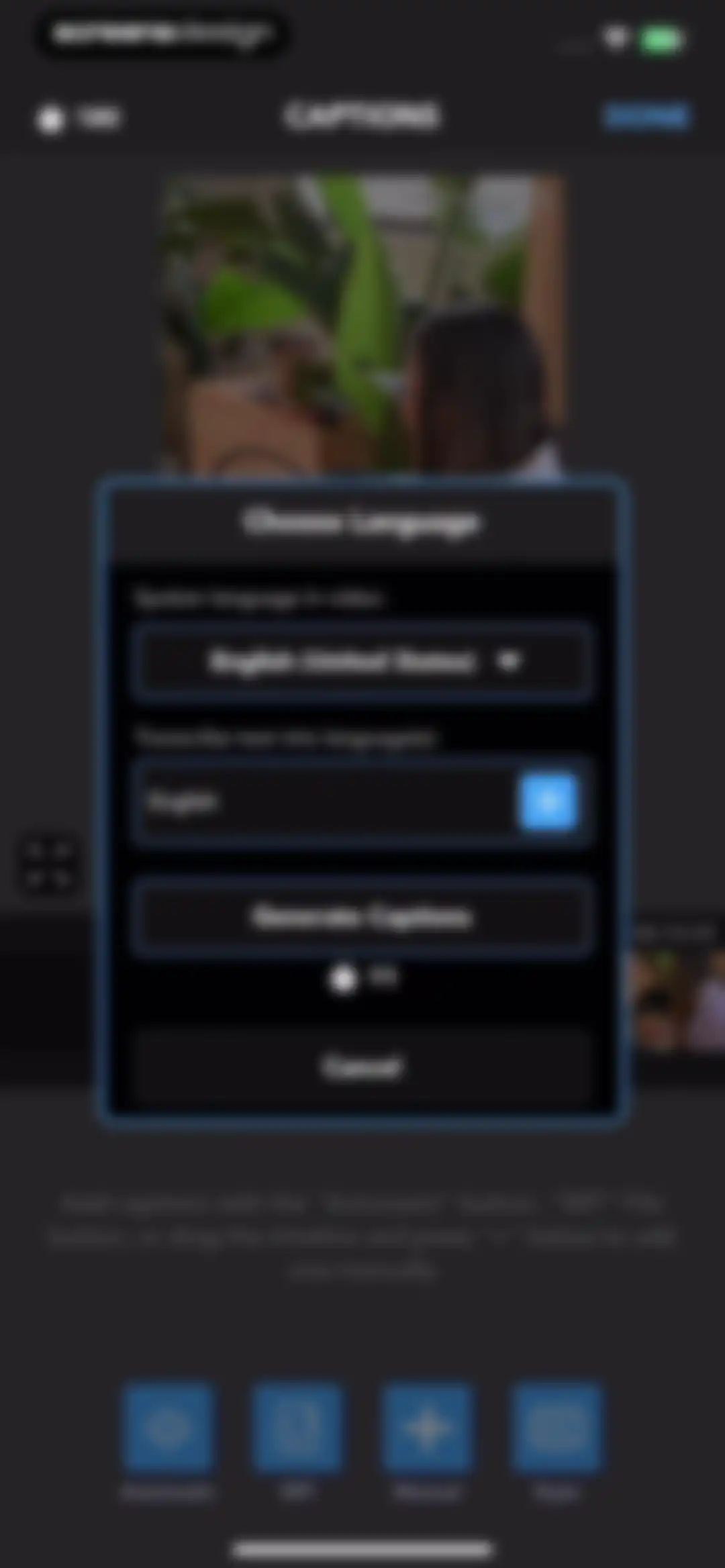 MixCaptions: Video Captions screen 16