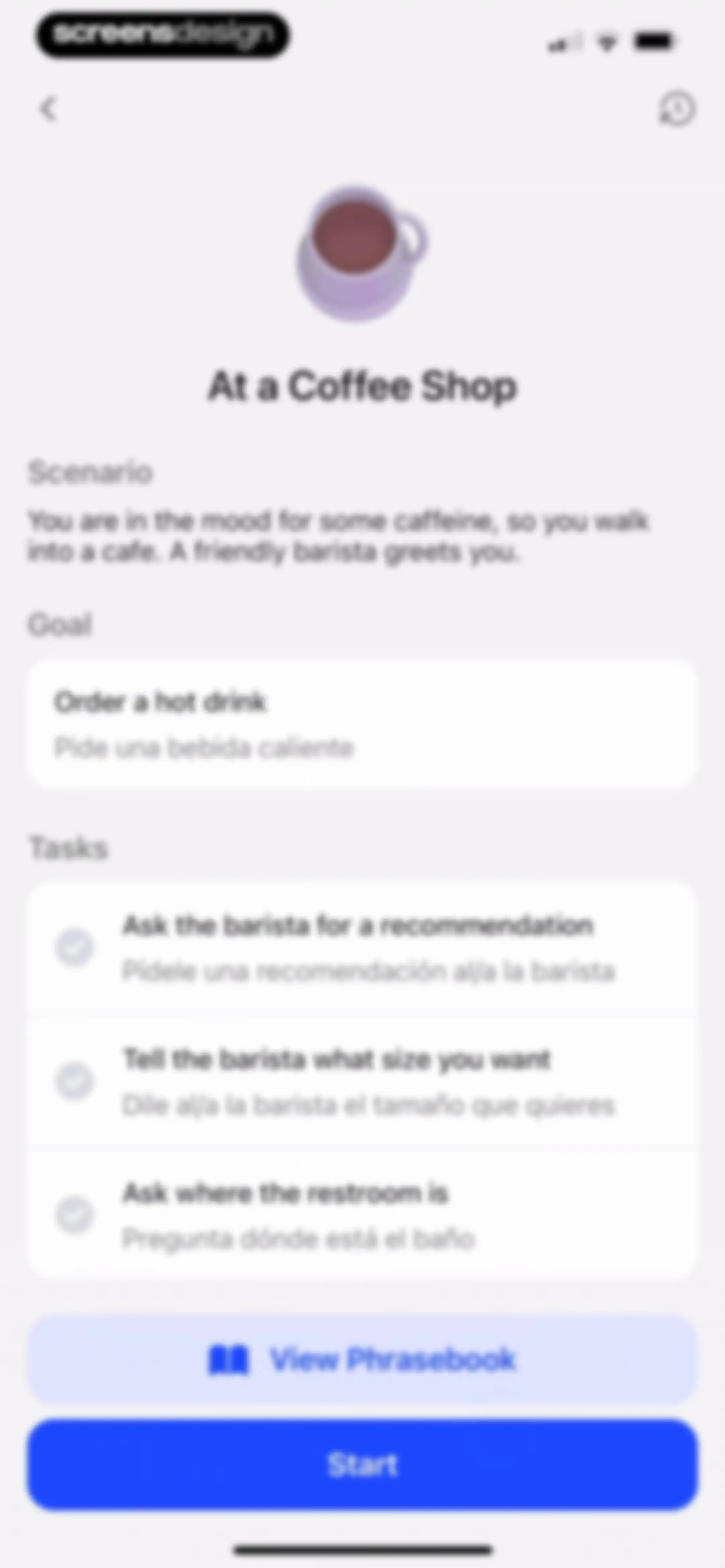 Speak: Language Learning screen 116