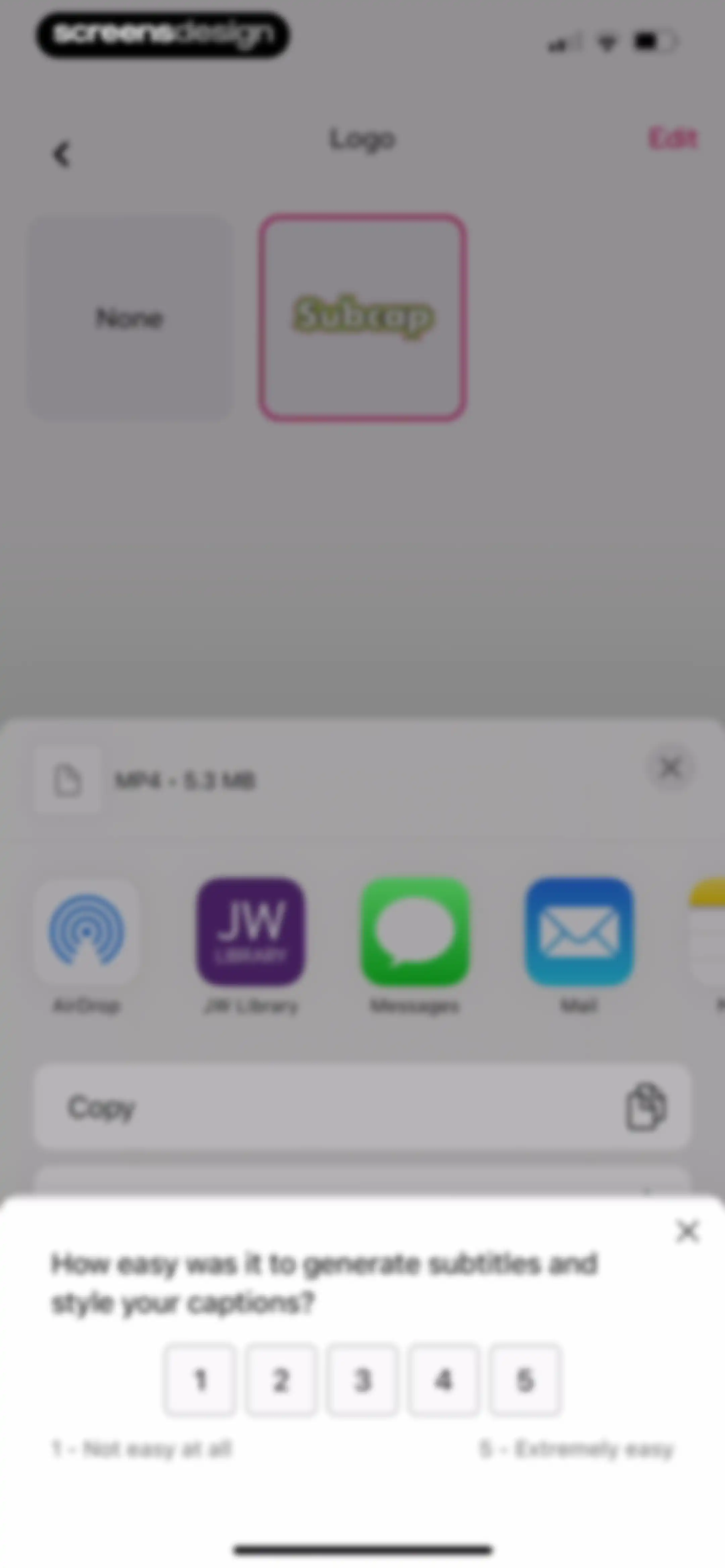 Subcap: Captions AI, Subtitles screen 37