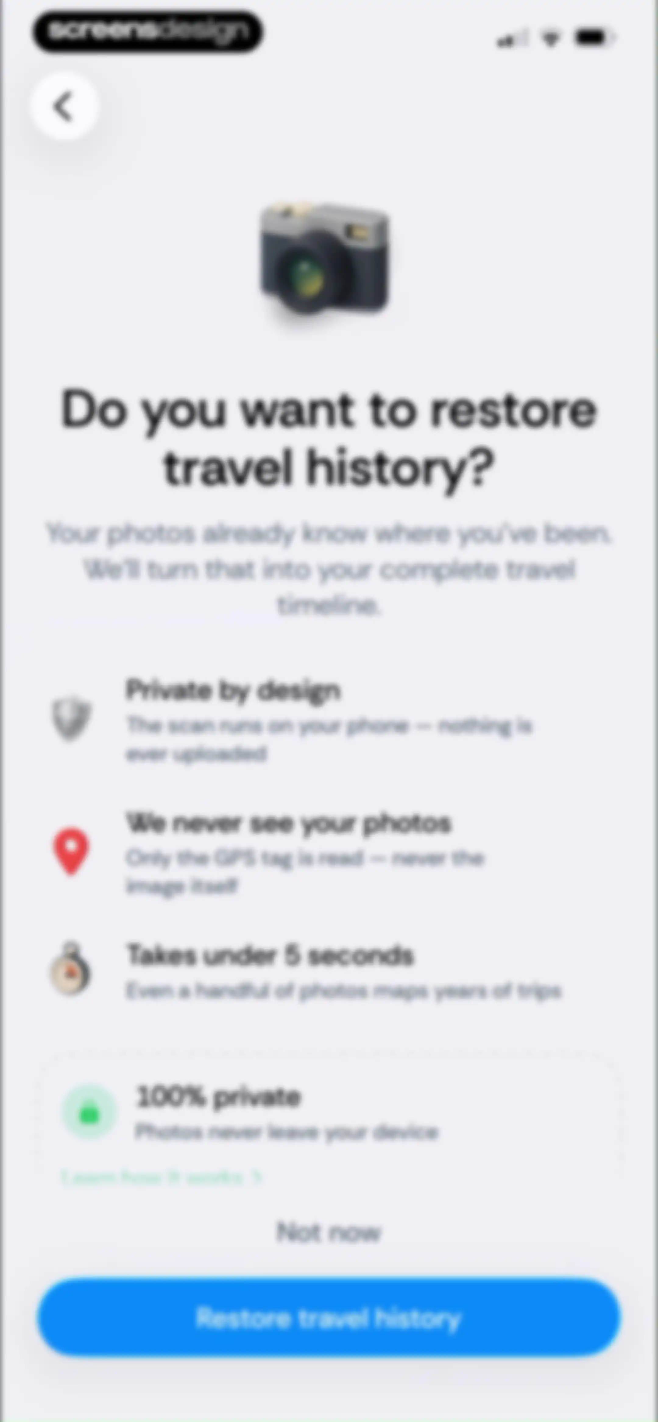 Country Days Tracker: Bounded screen 9