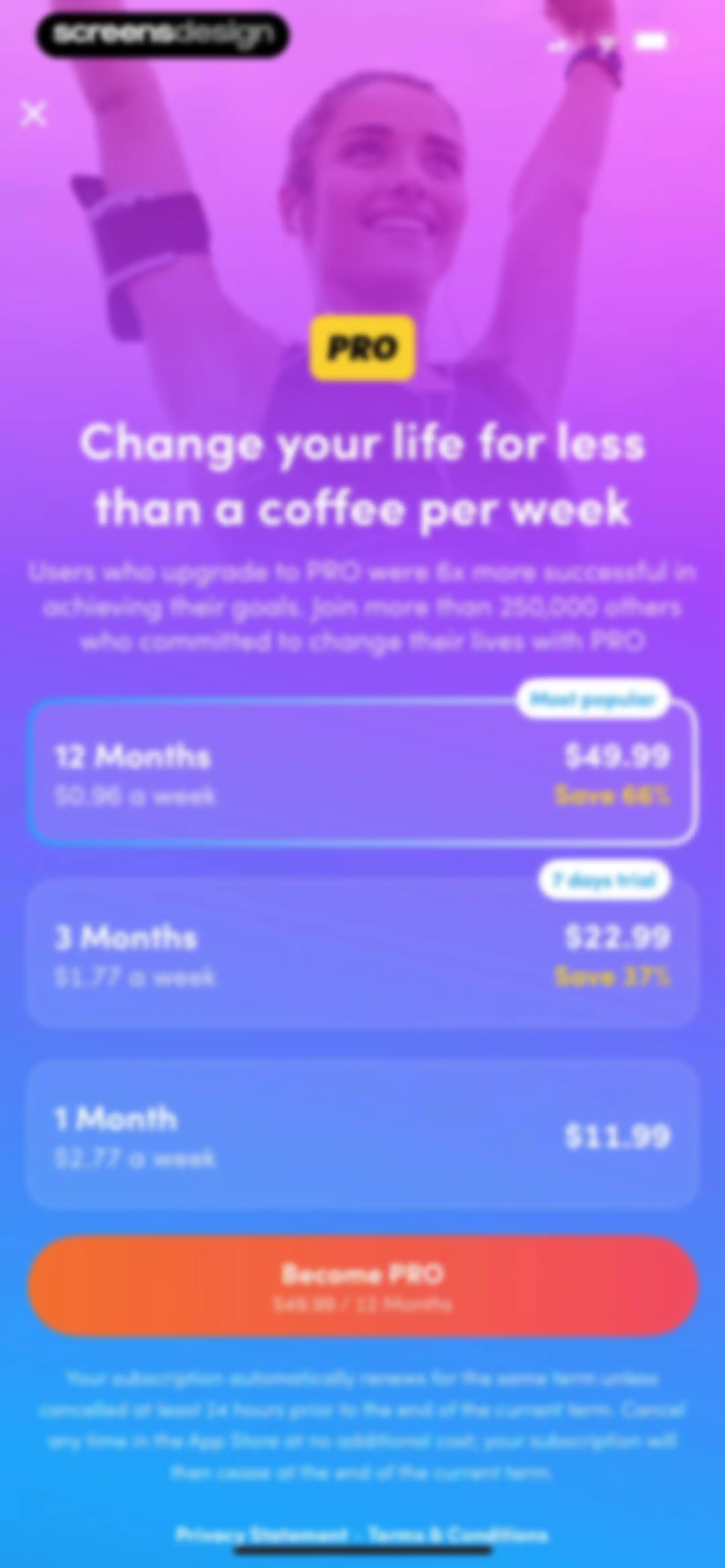 Calories and nutrition tracker screen 34