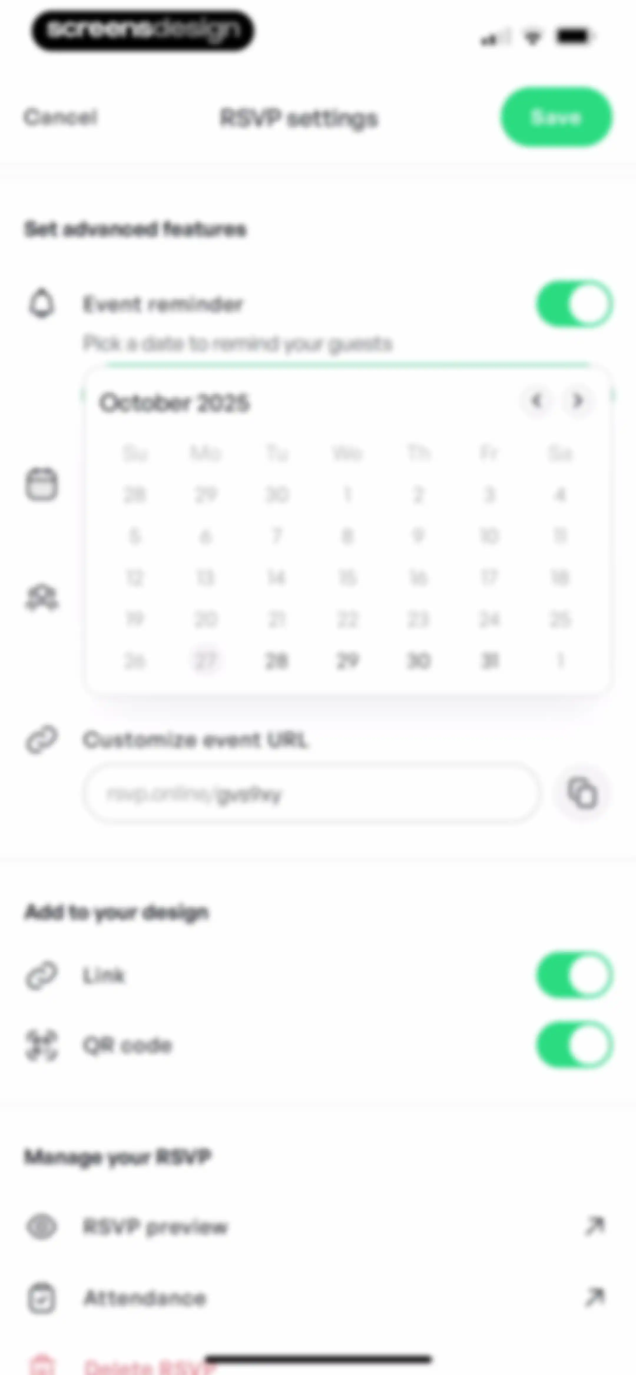 Invitation Maker: Cards & RSVP screen 32