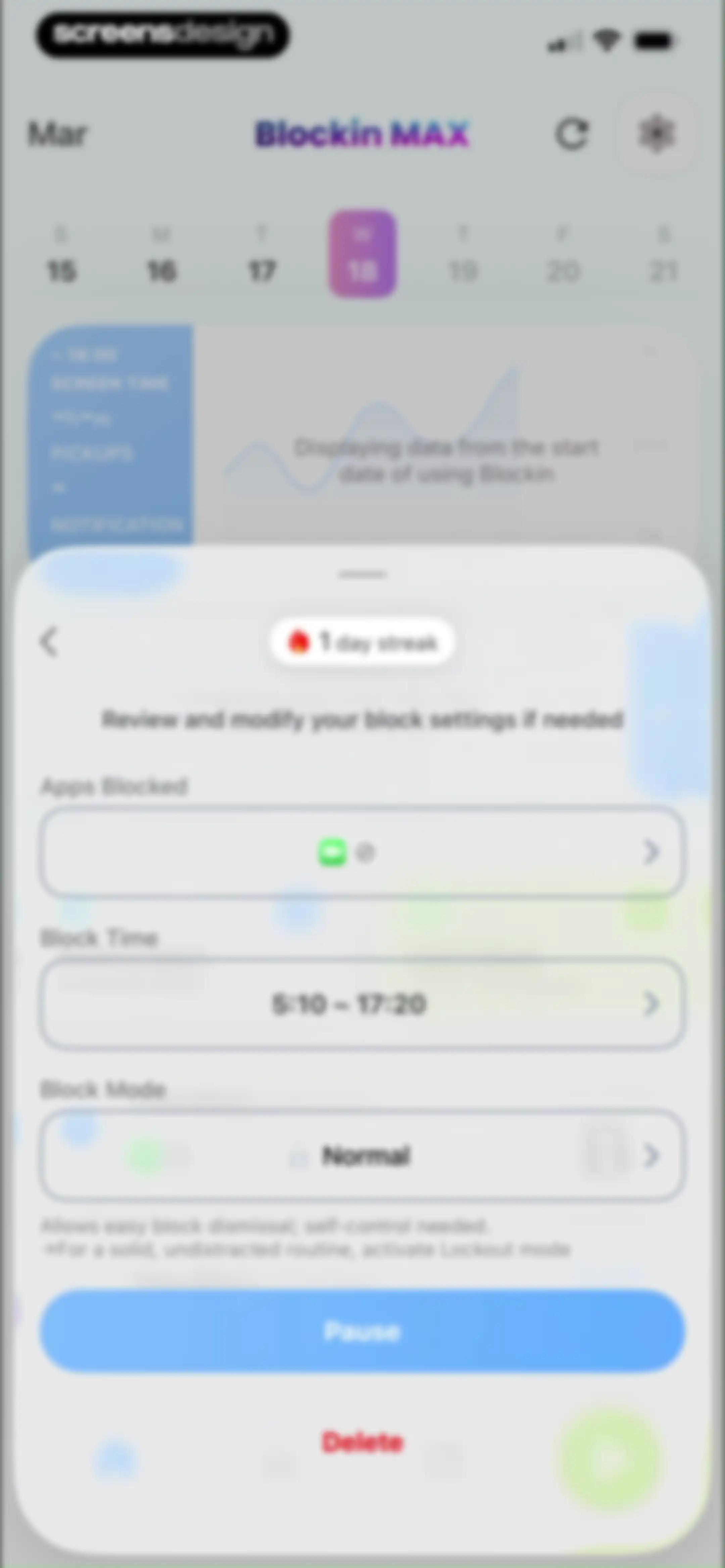 Blockin -Screen Time for Focus screen 113