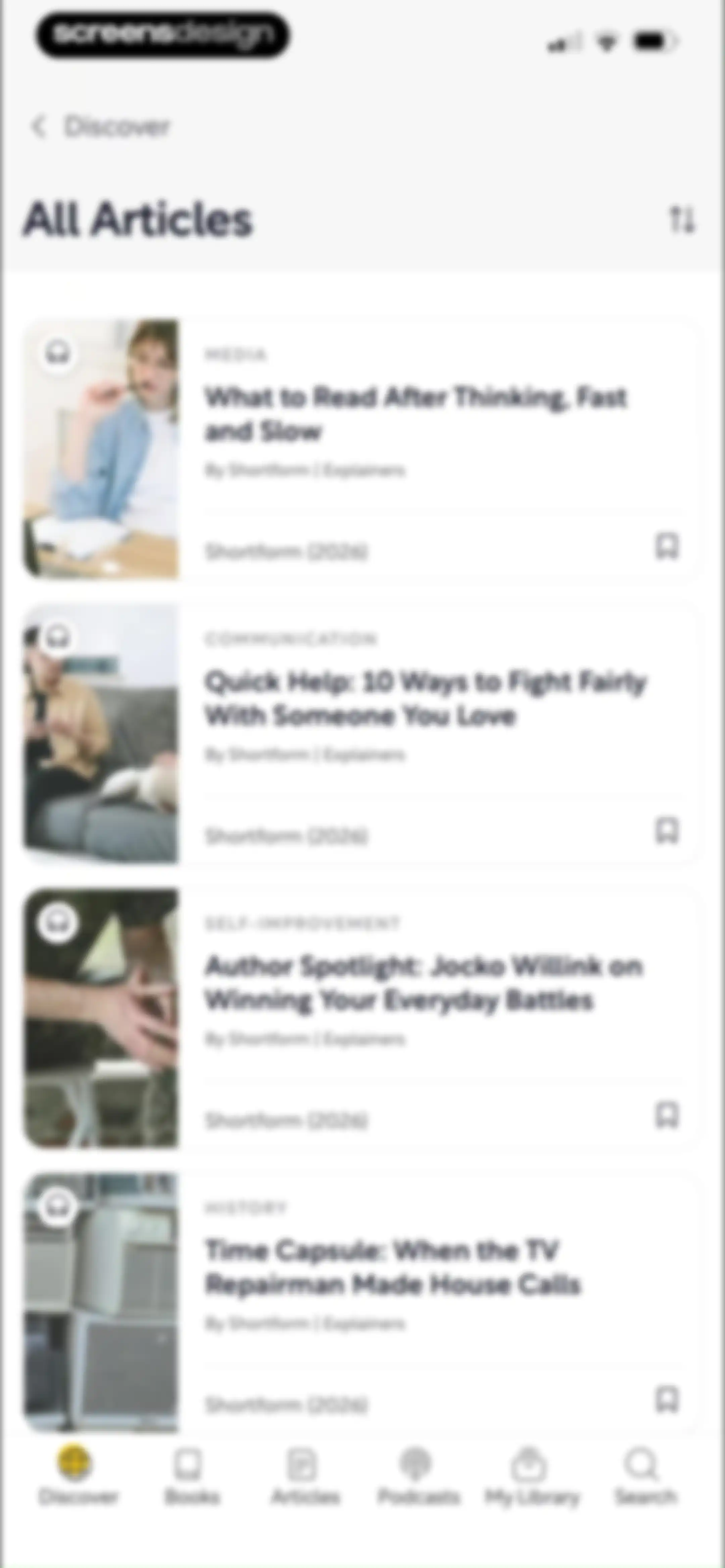 Shortform Daily Book Summaries screen 90