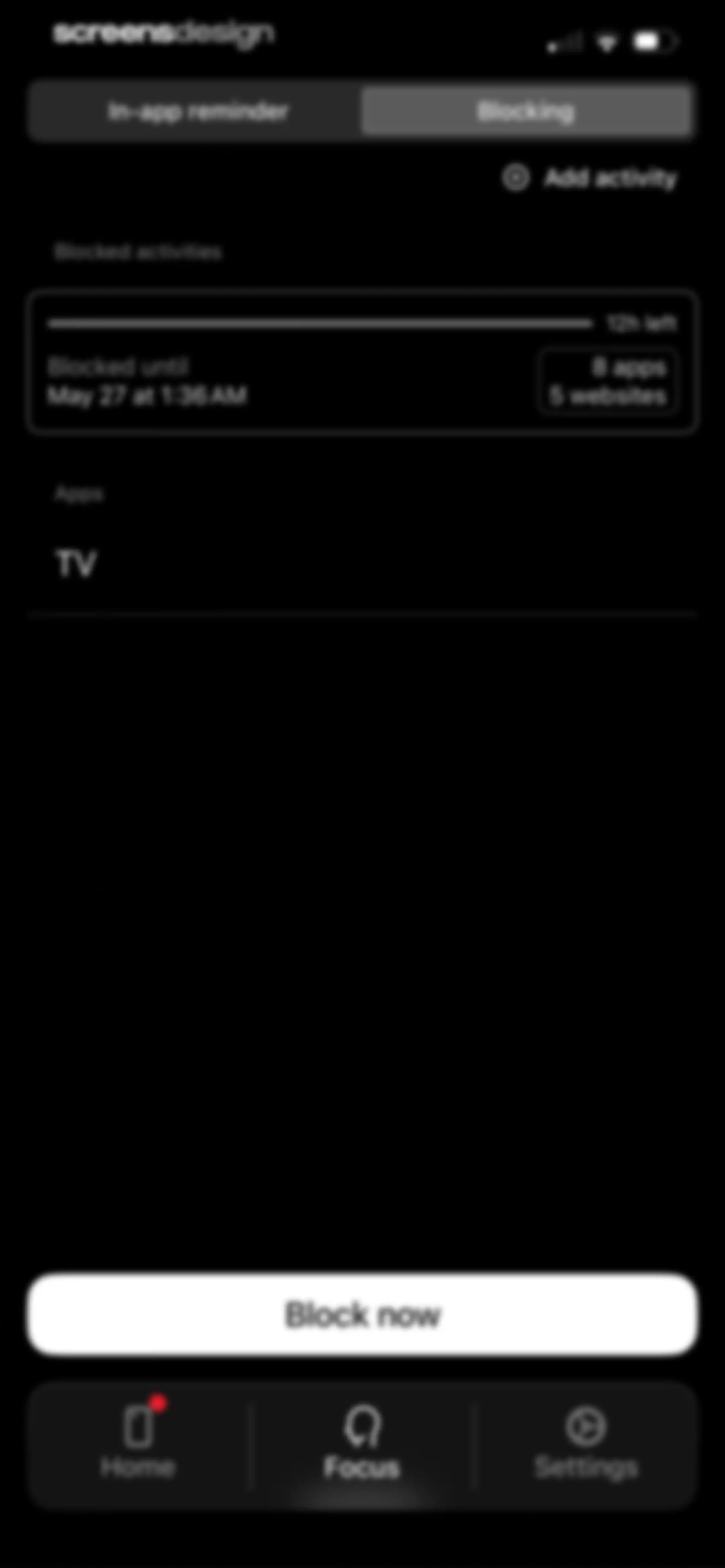 minimalist phone ® Block Apps screen 35