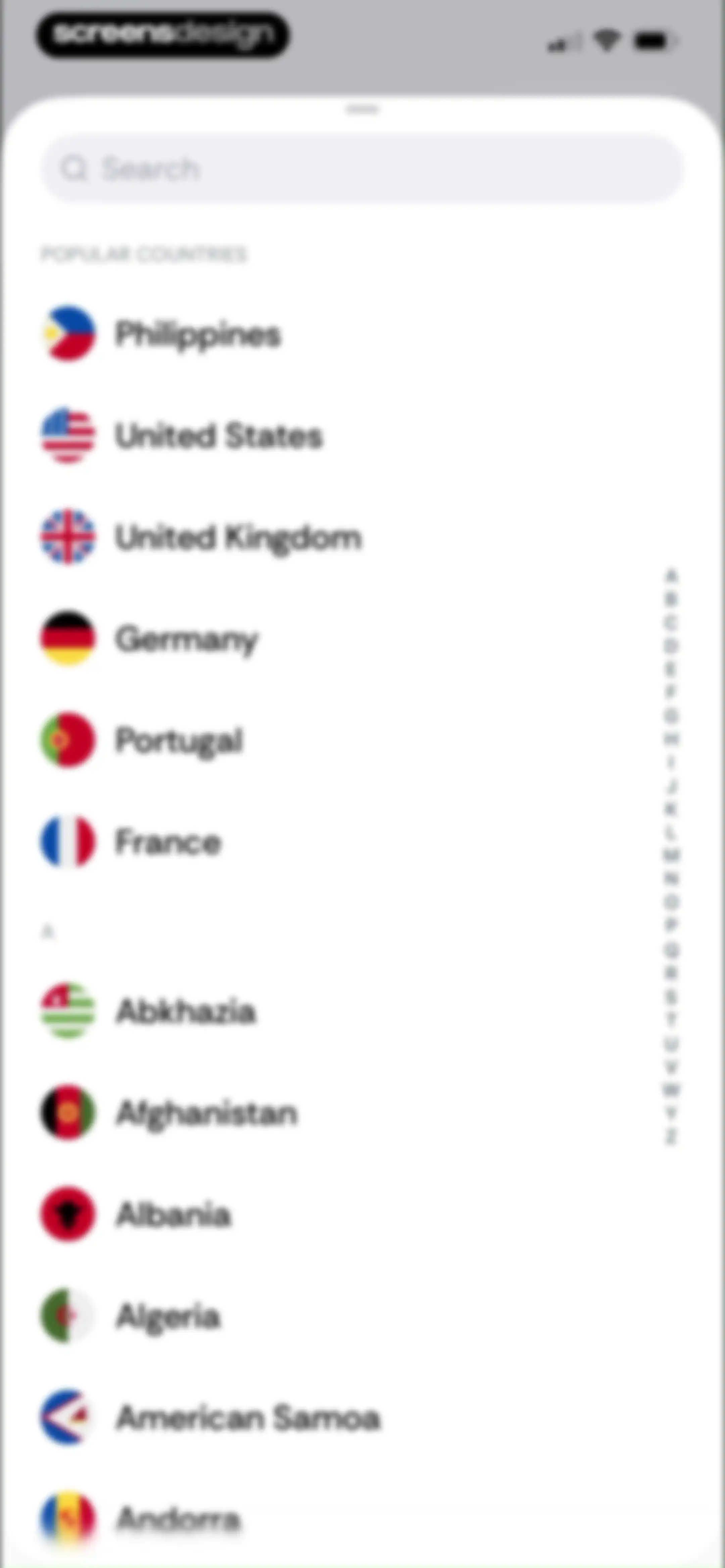 Country Days Tracker: Bounded screen 82